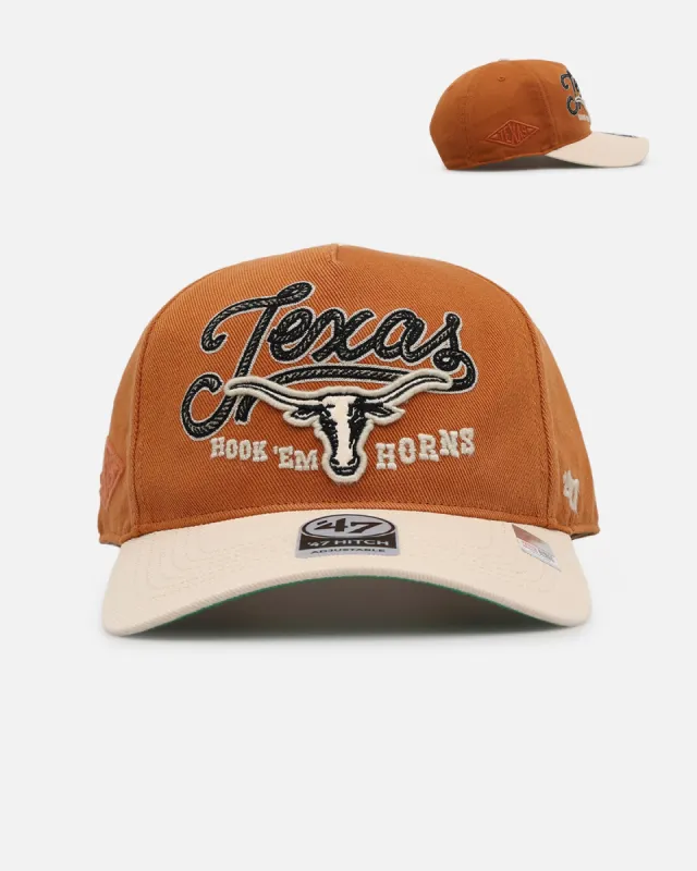 47 Brand Texas Longhorns 'NCAA Trophy Case' Premium Hitch Snapback Burnt Orange made by Culture Kings