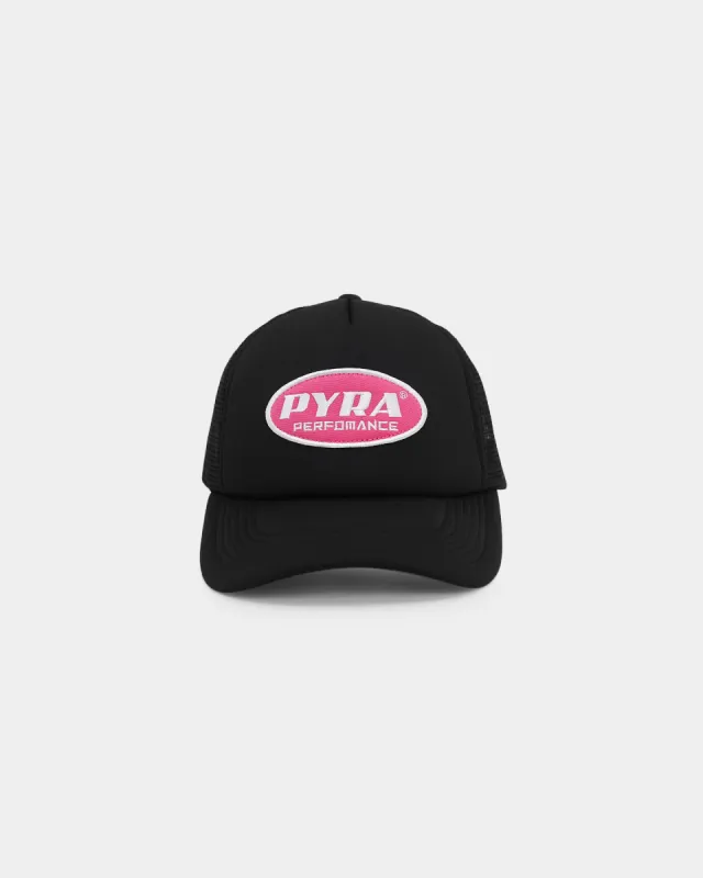 PYRA Soho Trucker Snapback Black/Pink sold by Culture Kings