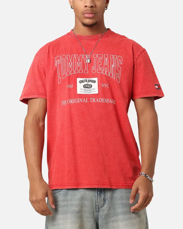 Tommy Jeans TJM Archive Logo T-Shirt Deep Crimson sold by Culture Kings