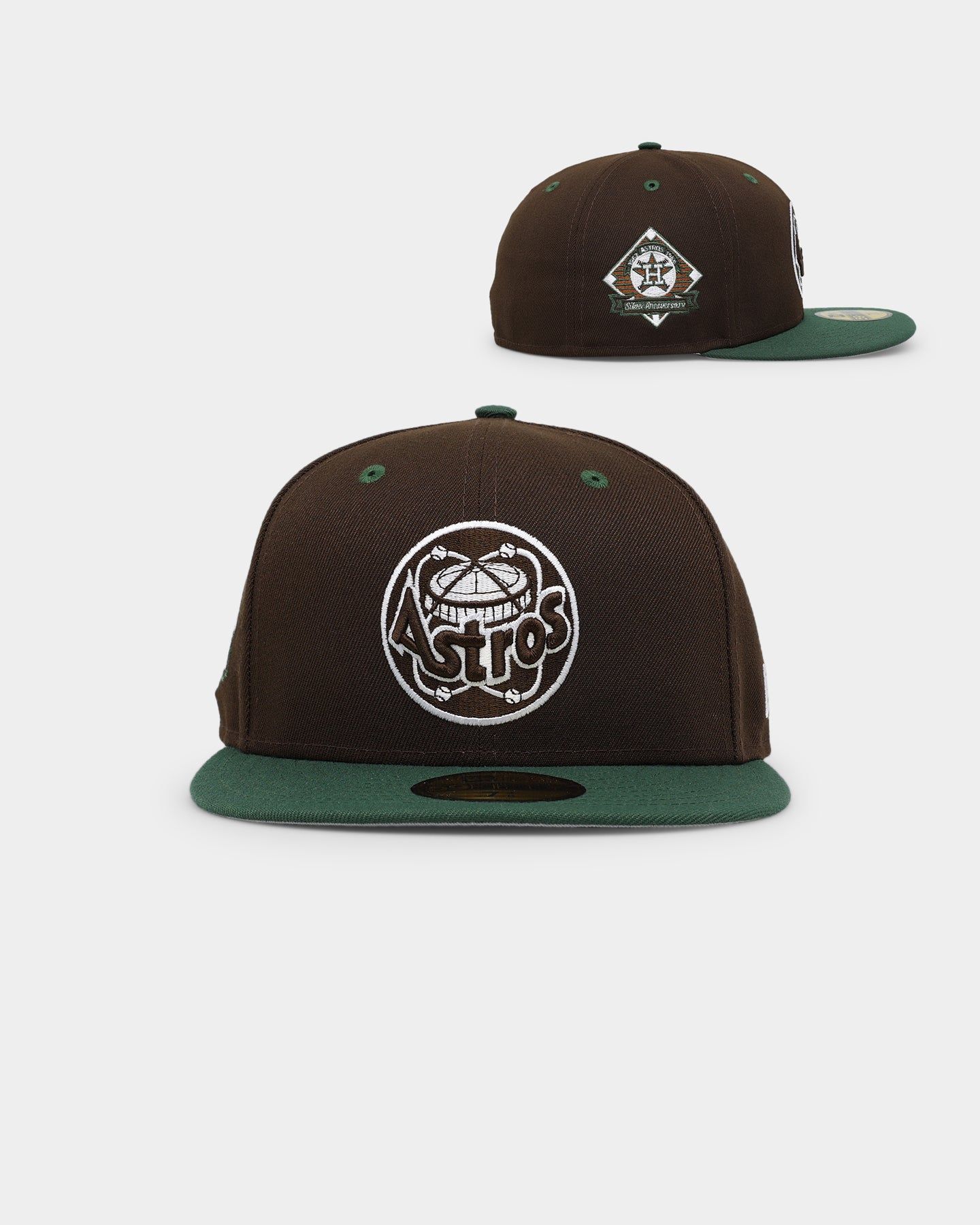 New Era Houston Astros 'Beef & Broccoli' 59FIFTY Fitted Dark Brown sold by Culture Kings
