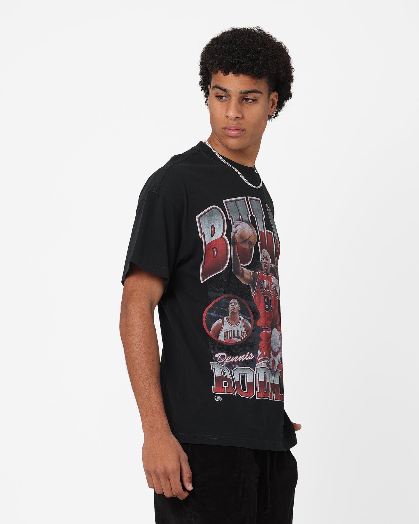 Mitchell & Ness Chicago Bulls Dennis Rodman Photo Player T-Shirt Black sold by Culture Kings product image thumbnail 5