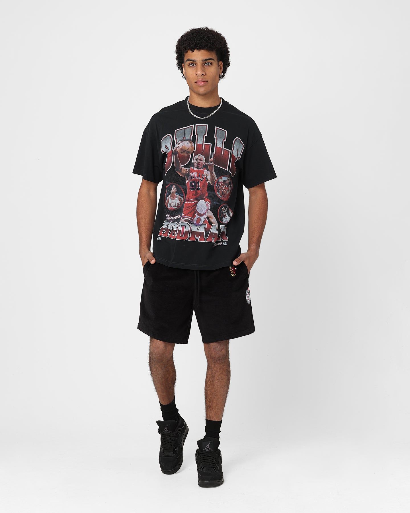 Mitchell & Ness Chicago Bulls Dennis Rodman Photo Player T-Shirt Black sold by Culture Kings product image thumbnail 2