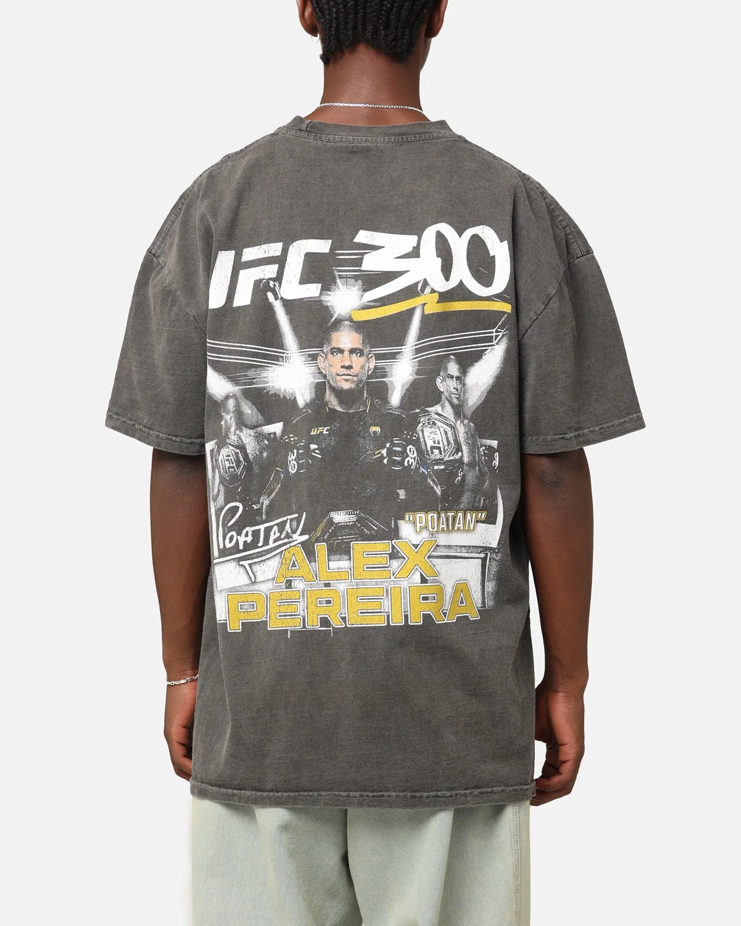 UFC By Culture Kings Alex "Poatan" Pereira 300 Heavyweight T-Shirt Black Wash sold by Culture Kings