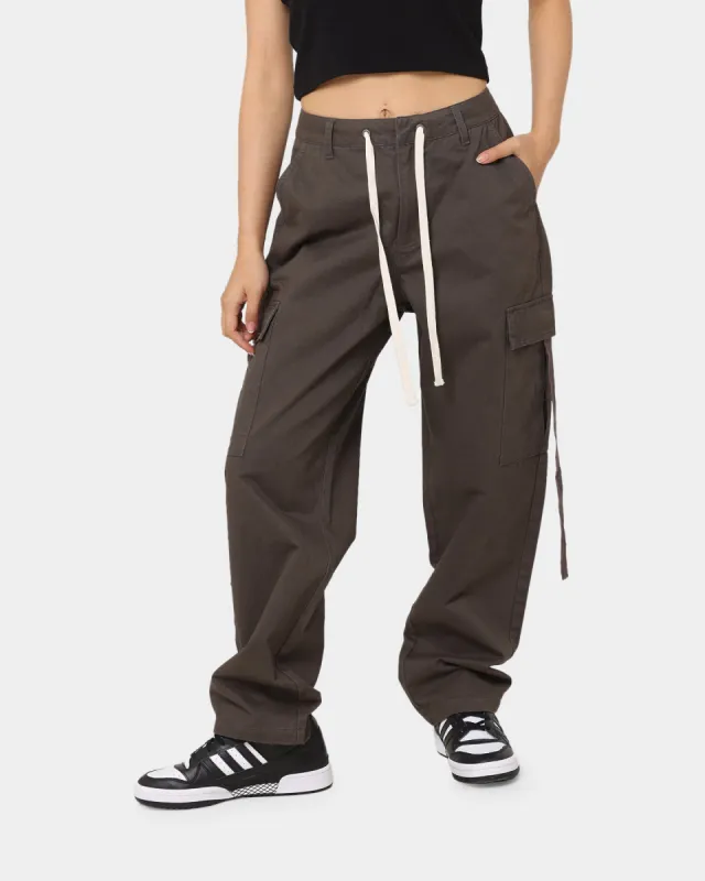 MNML Women's Baggy Cargo Pants Charcoal sold by Culture Kings