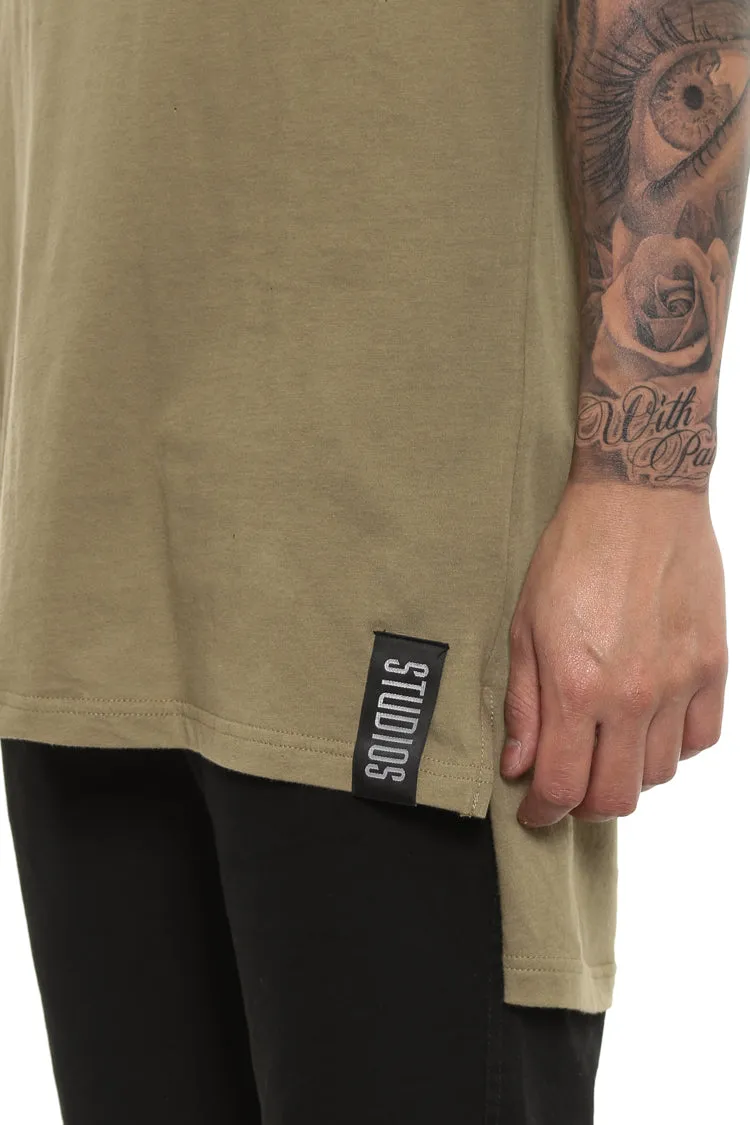 Surplus Dropped Tail Tee Olive sold by Culture Kings product image thumbnail 3