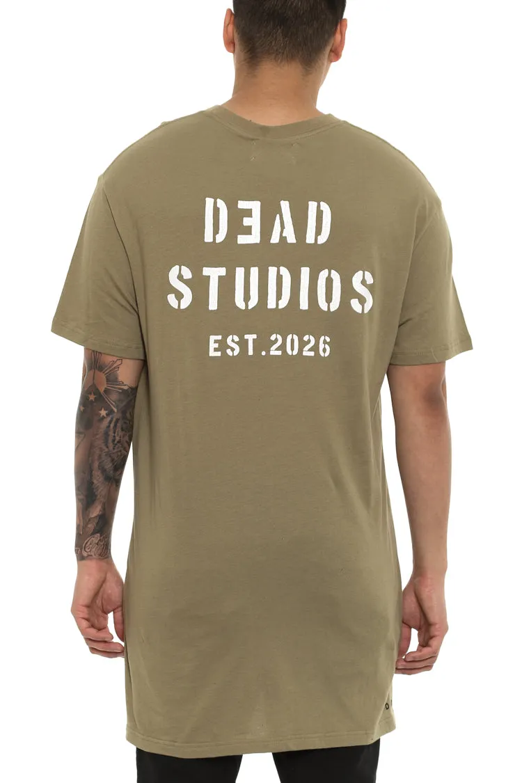 Surplus Dropped Tail Tee Olive sold by Culture Kings product image thumbnail 2