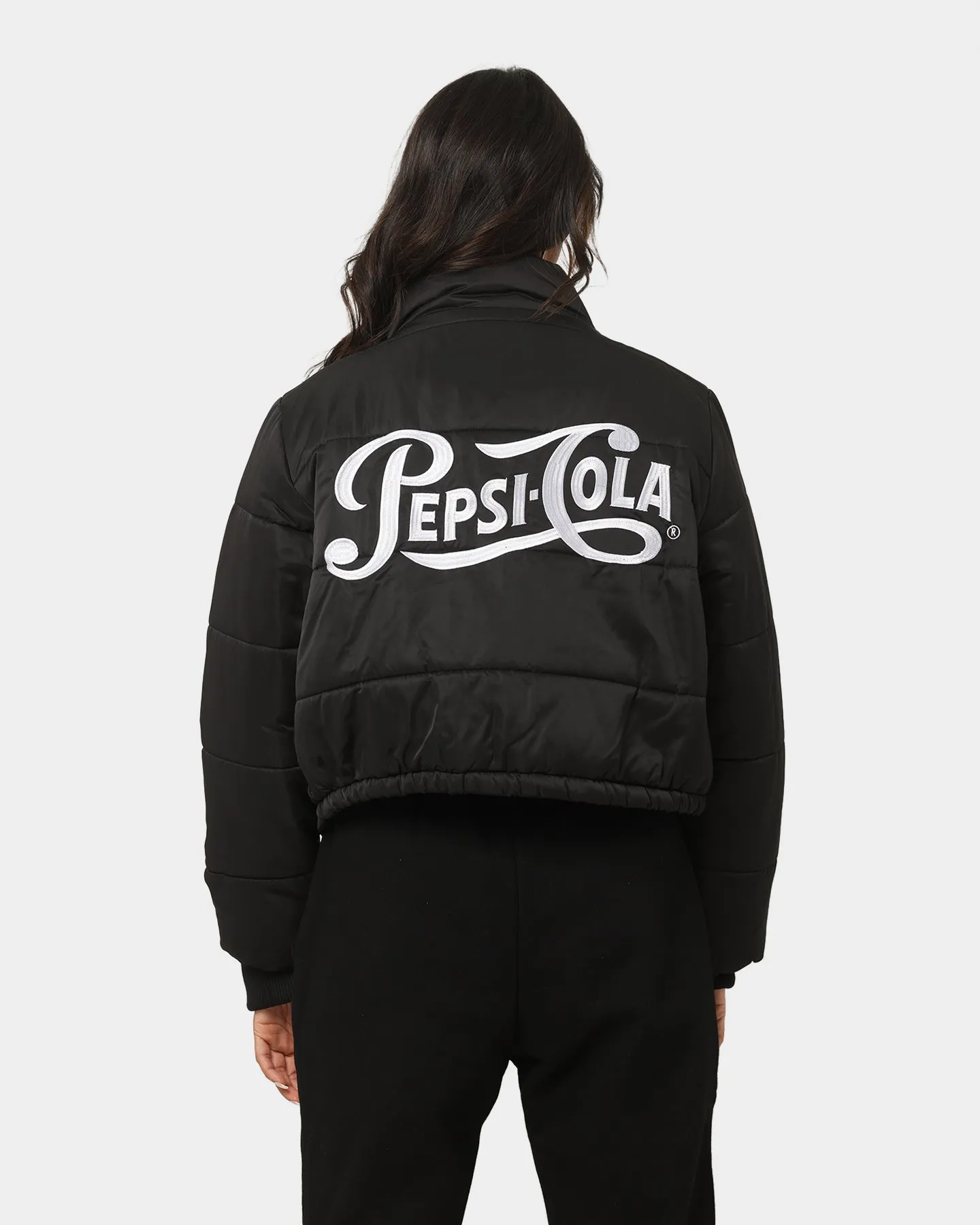 Nana Judy Women's Pepsi Crop Puffa Jacket Black sold by Culture Kings product image thumbnail 4