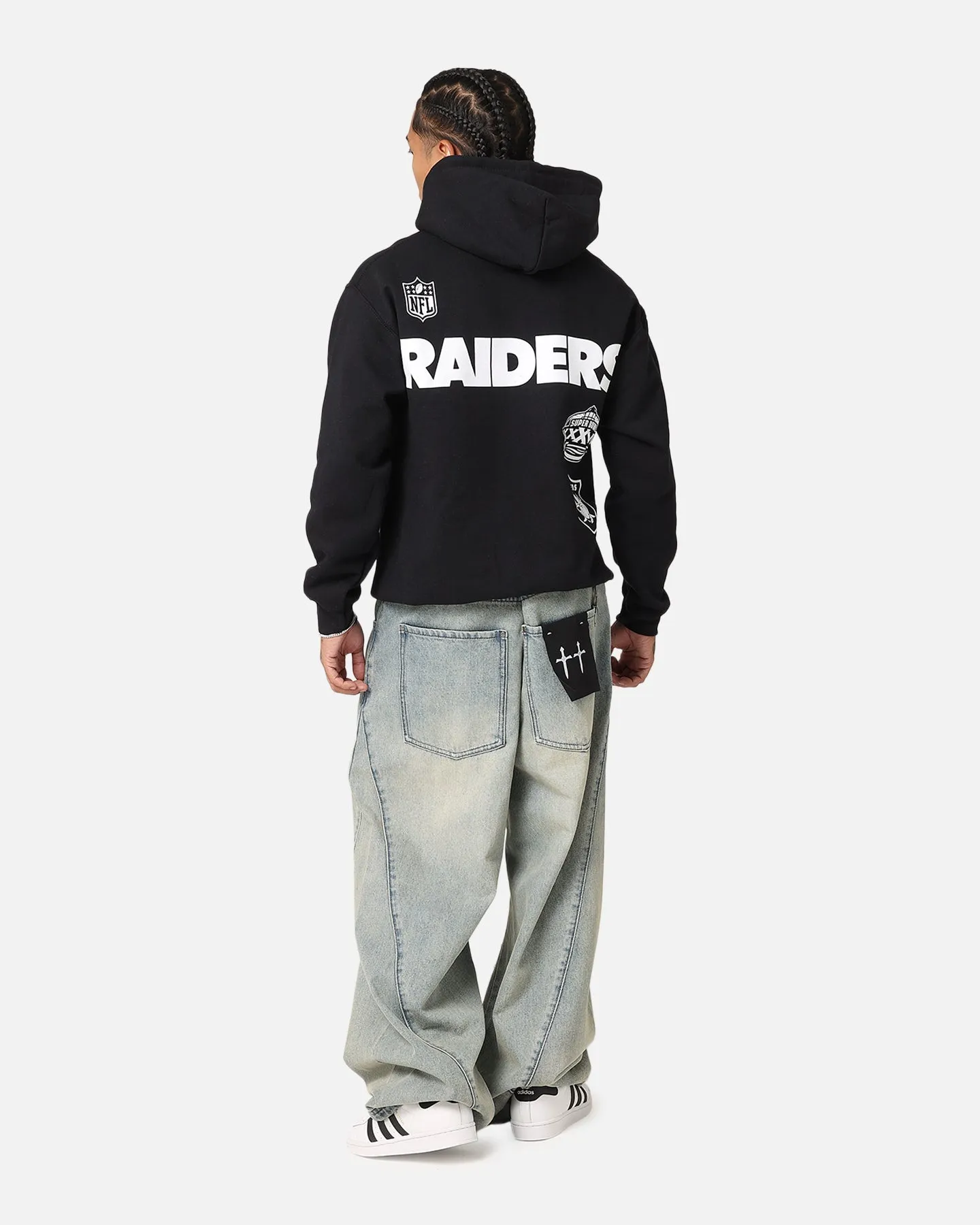 Majestic Athletic Las Vegas Raiders Arch Stack Hoodie Black sold by Culture Kings product image thumbnail 4