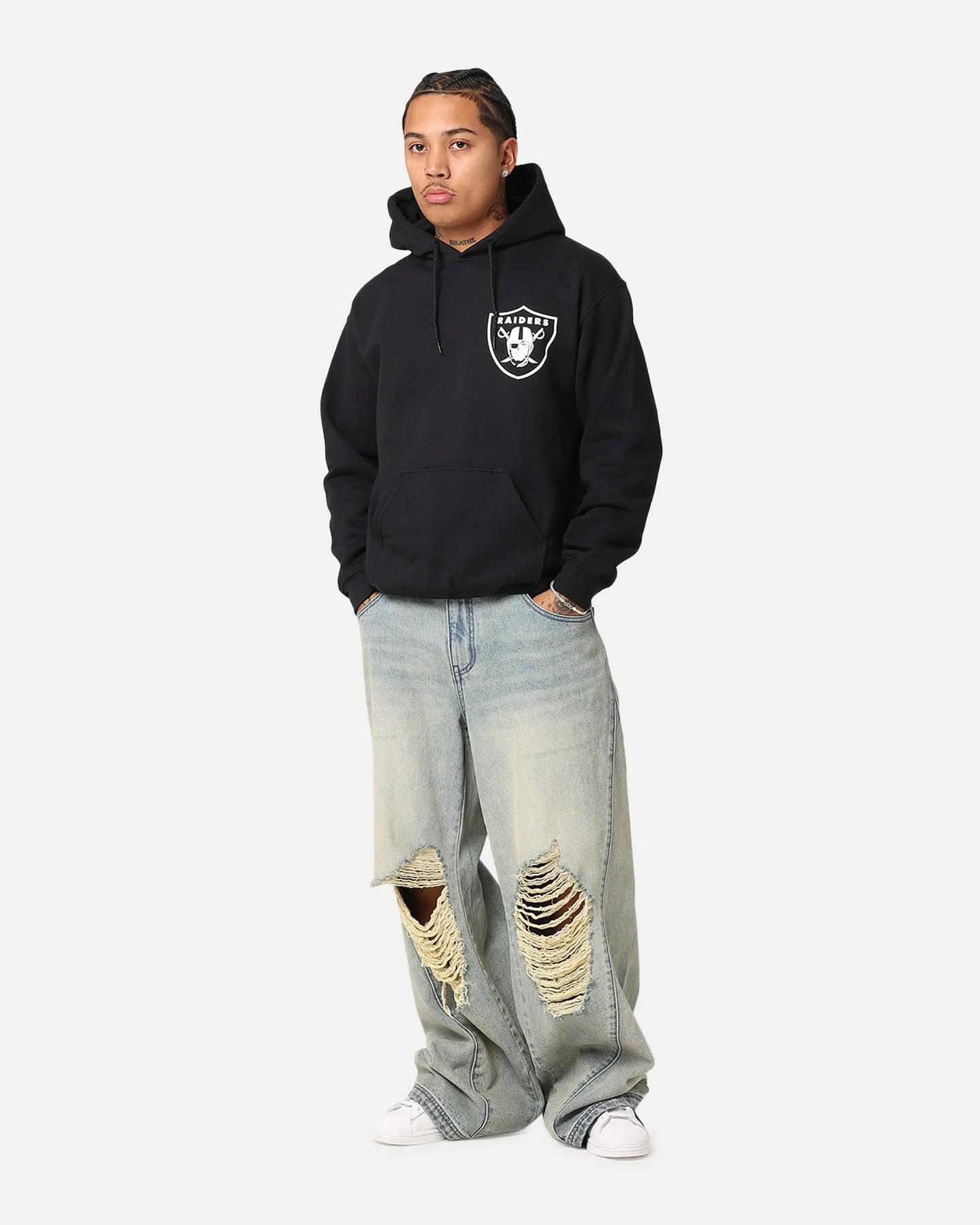 Majestic Athletic Las Vegas Raiders Arch Stack Hoodie Black sold by Culture Kings product image thumbnail 3
