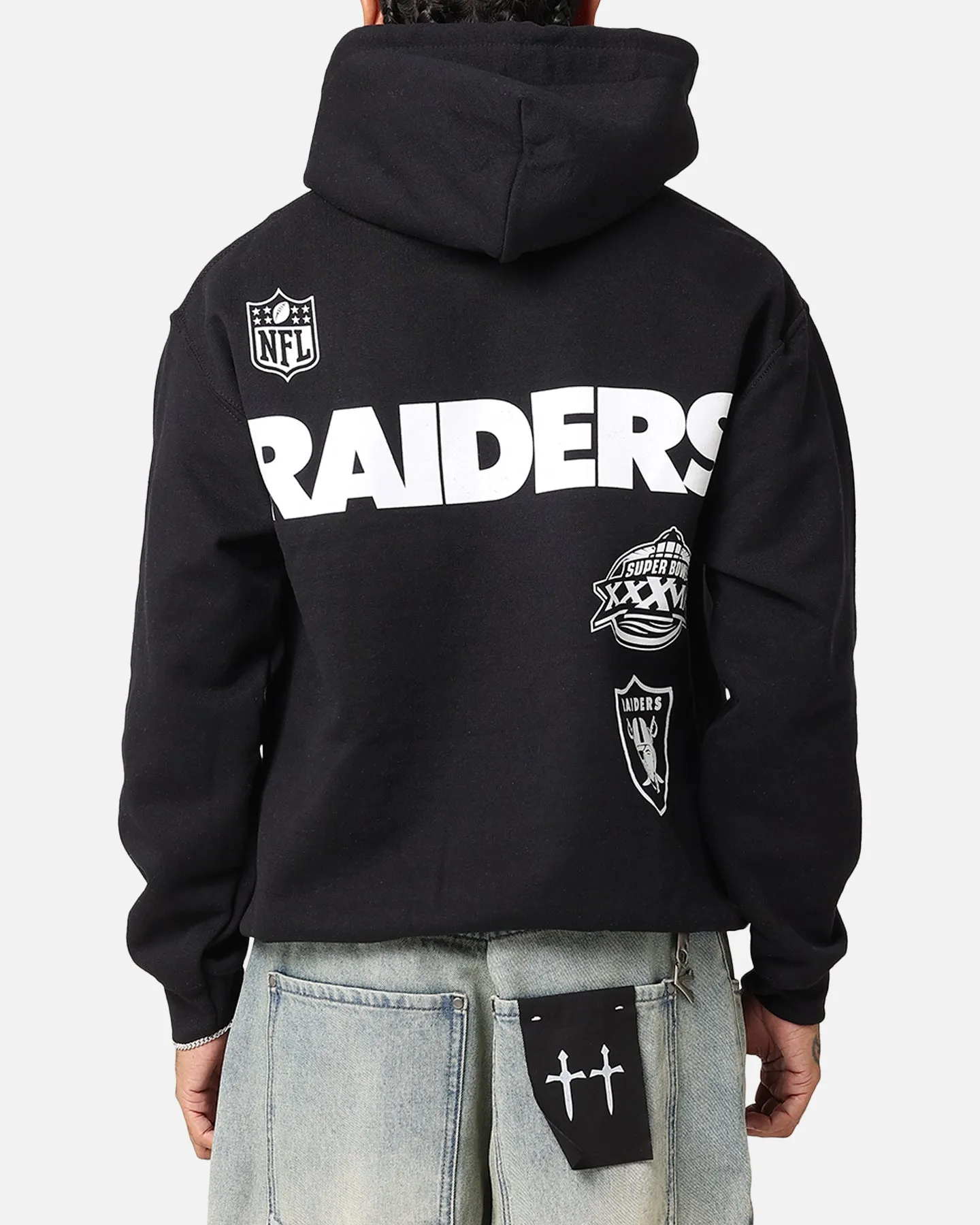 Majestic Athletic Las Vegas Raiders Arch Stack Hoodie Black sold by Culture Kings