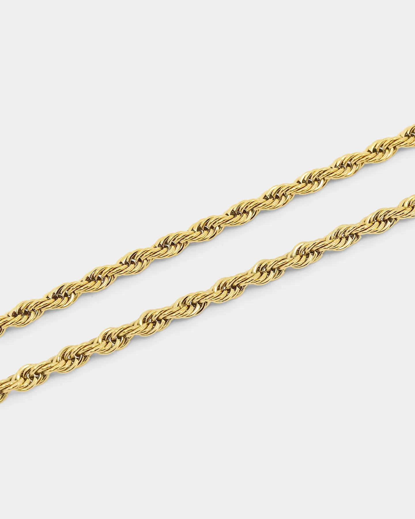 Saint Morta 4mm Rope Chain Gold sold by Culture Kings product image thumbnail 4