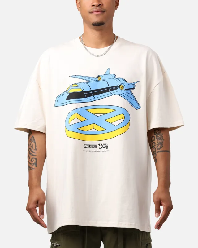 Marvel X-Men The Blackbird Heavyweight T-Shirt Off White sold by Culture Kings
