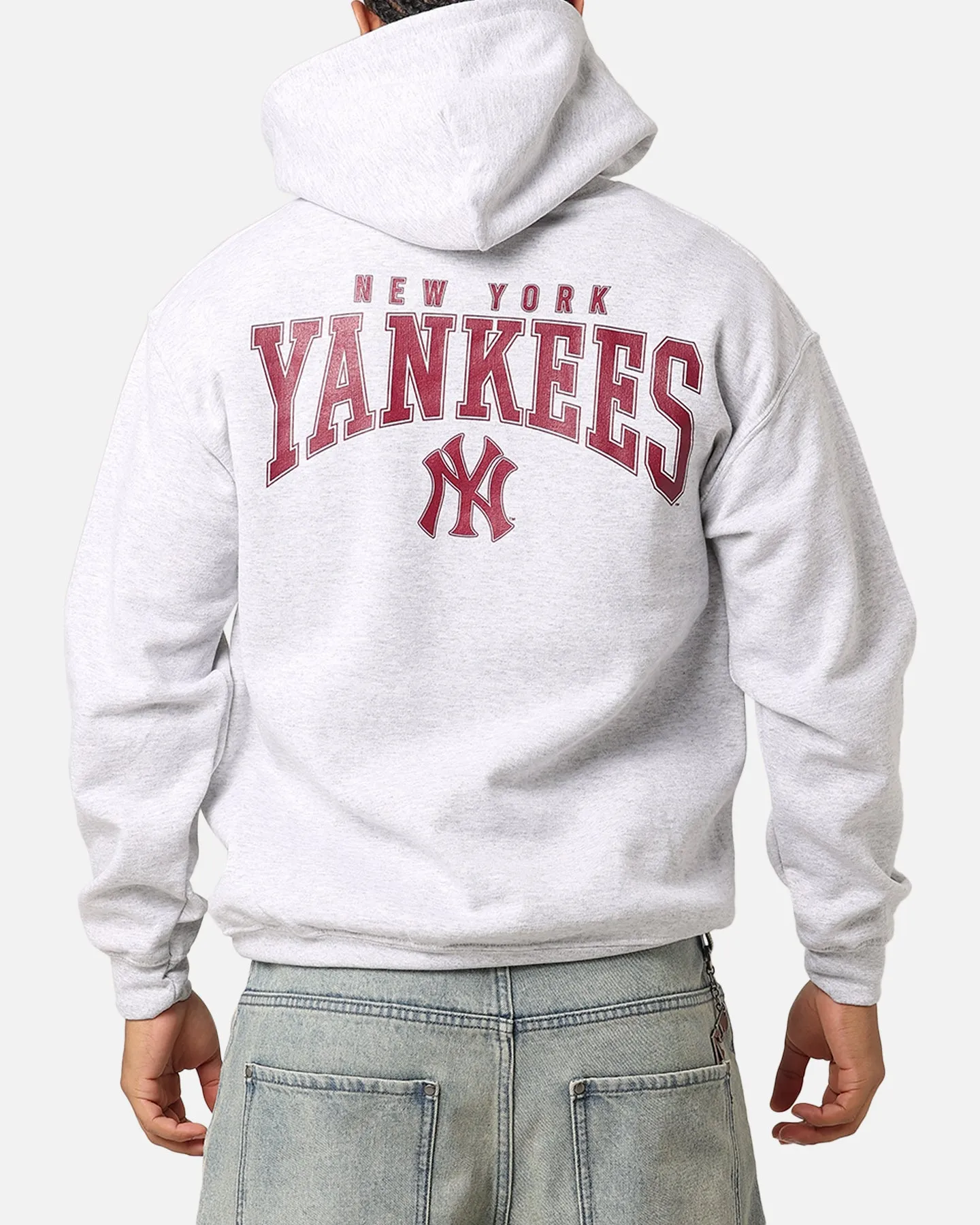 Majestic Athletic New York Yankees Fulter Team Arch Hoodie Grey Marle sold by Culture Kings