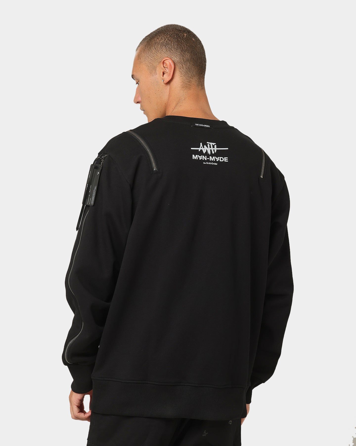 The Anti Order Man Made Zipper Crewneck Black/3M sold by Culture Kings product image thumbnail 5