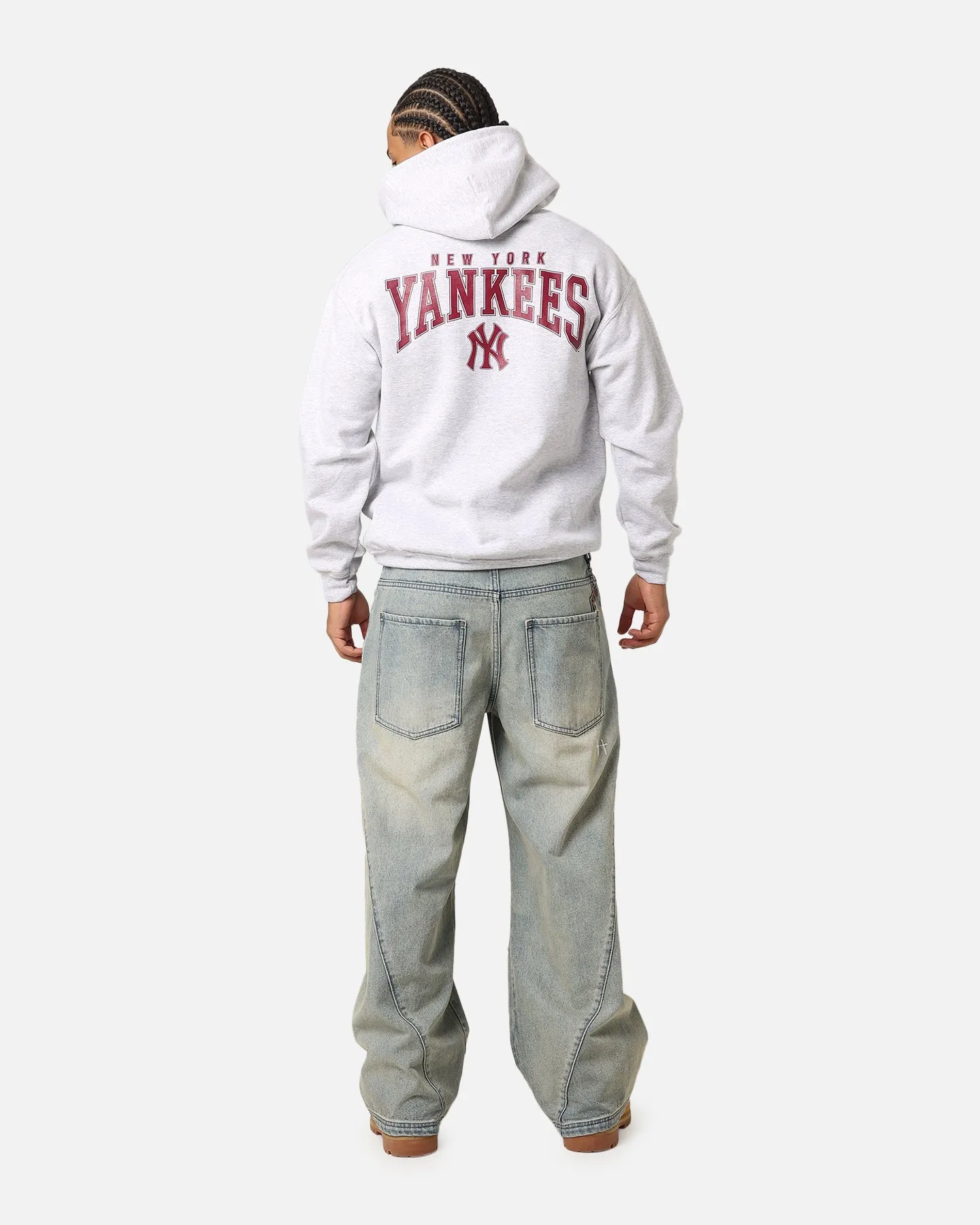 Majestic Athletic New York Yankees Fulter Team Arch Hoodie Grey Marle sold by Culture Kings product image thumbnail 3