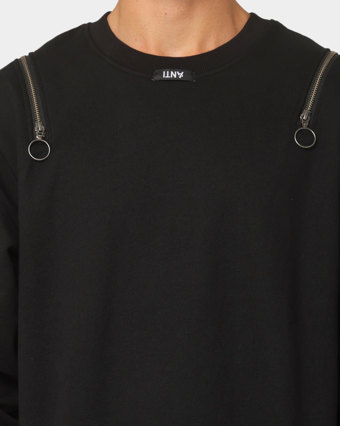 The Anti Order Man Made Zipper Crewneck Black/3M sold by Culture Kings product image thumbnail 4