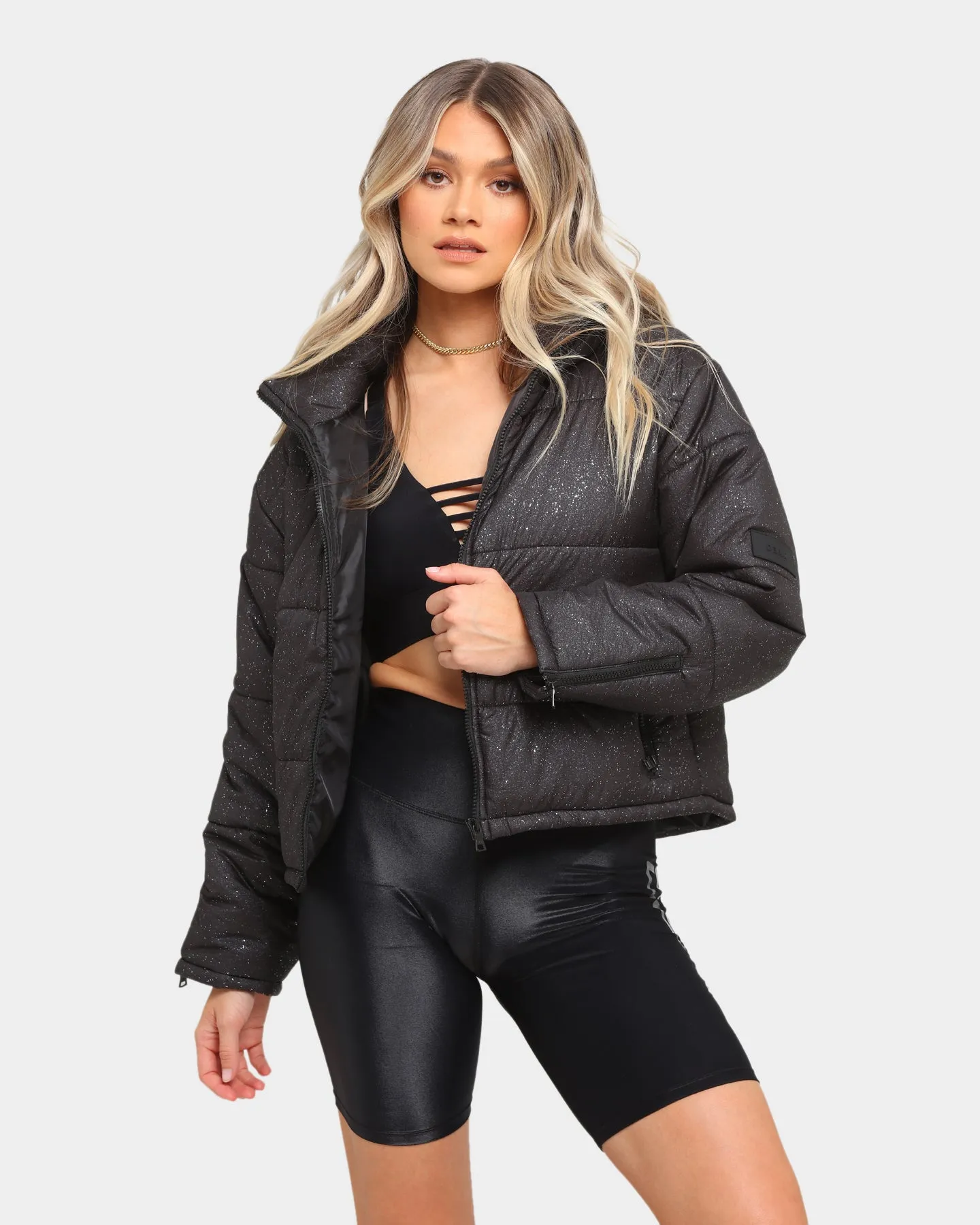 Dead Studios Women's Glitter Bomb Puffer Black sold by Culture Kings
