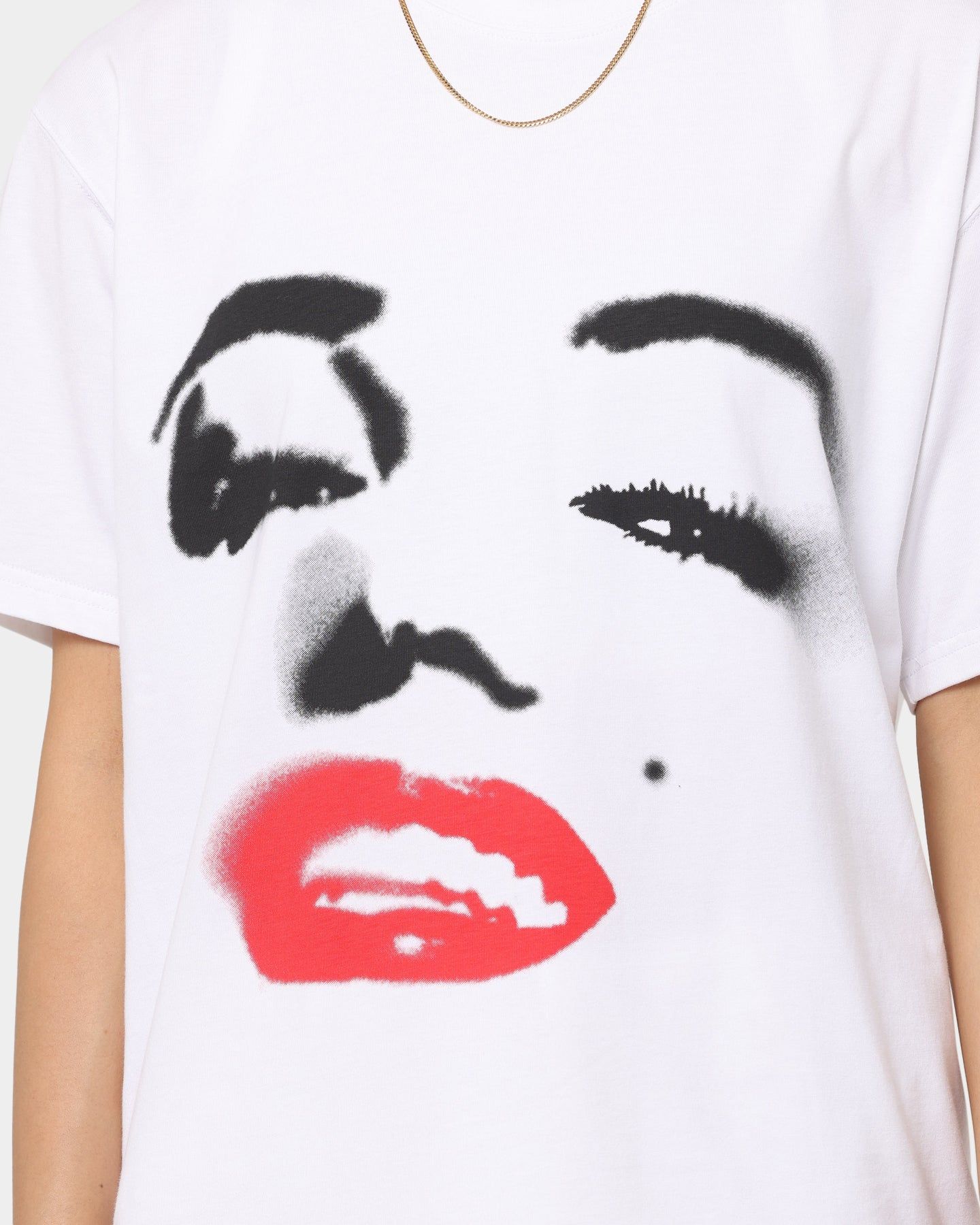 Carré X Marilyn Monroe Red Lips T-Shirt White sold by Culture Kings product image thumbnail 3