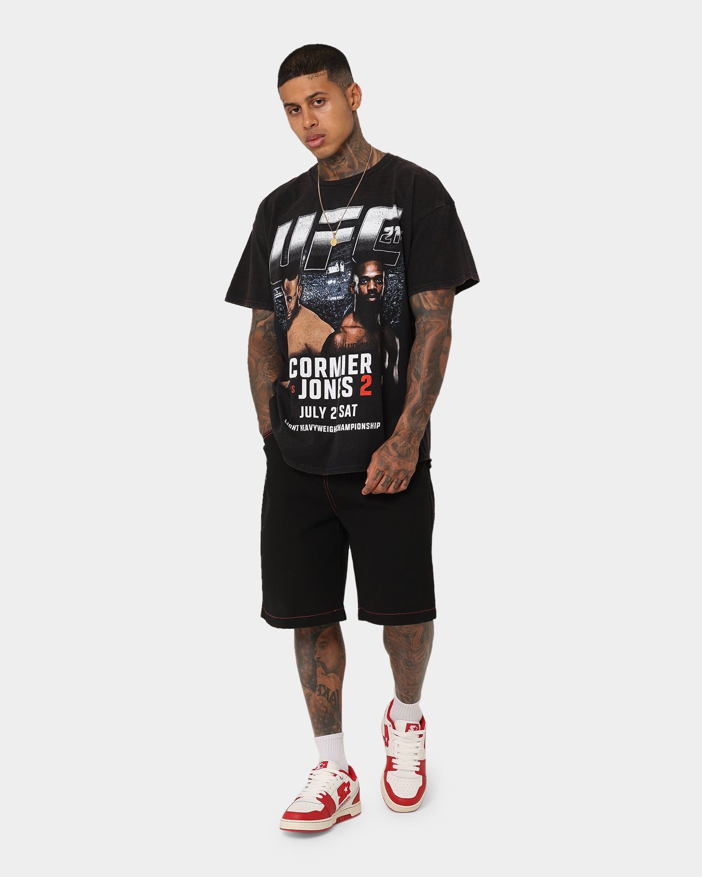 Goat Crew X UFC 214 Card Vintage T-Shirt Black Wash sold by Culture Kings product image thumbnail 3