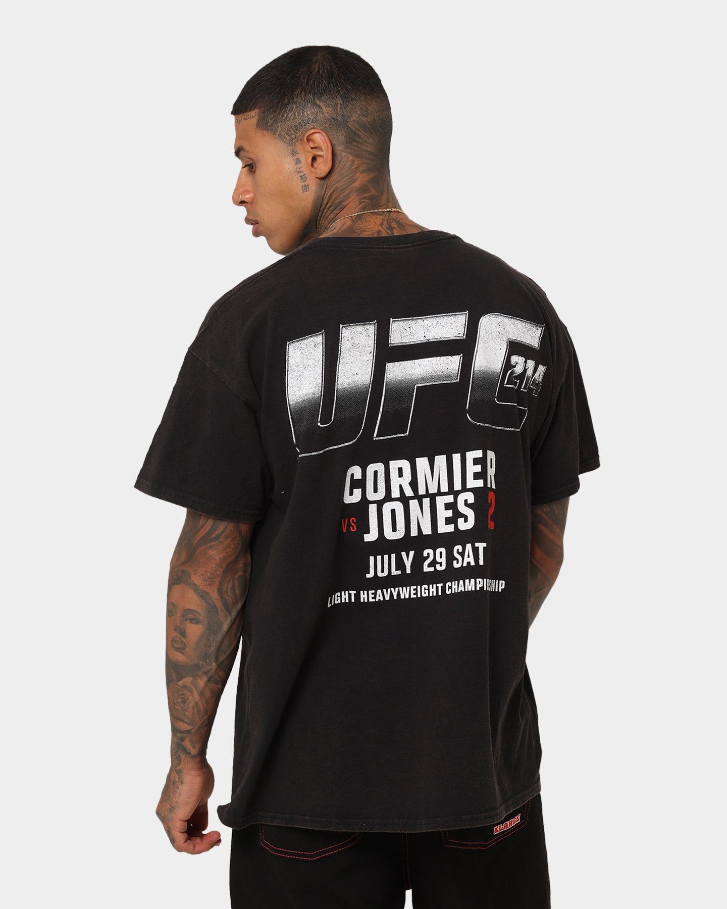 Goat Crew X UFC 214 Card Vintage T-Shirt Black Wash sold by Culture Kings product image thumbnail 2
