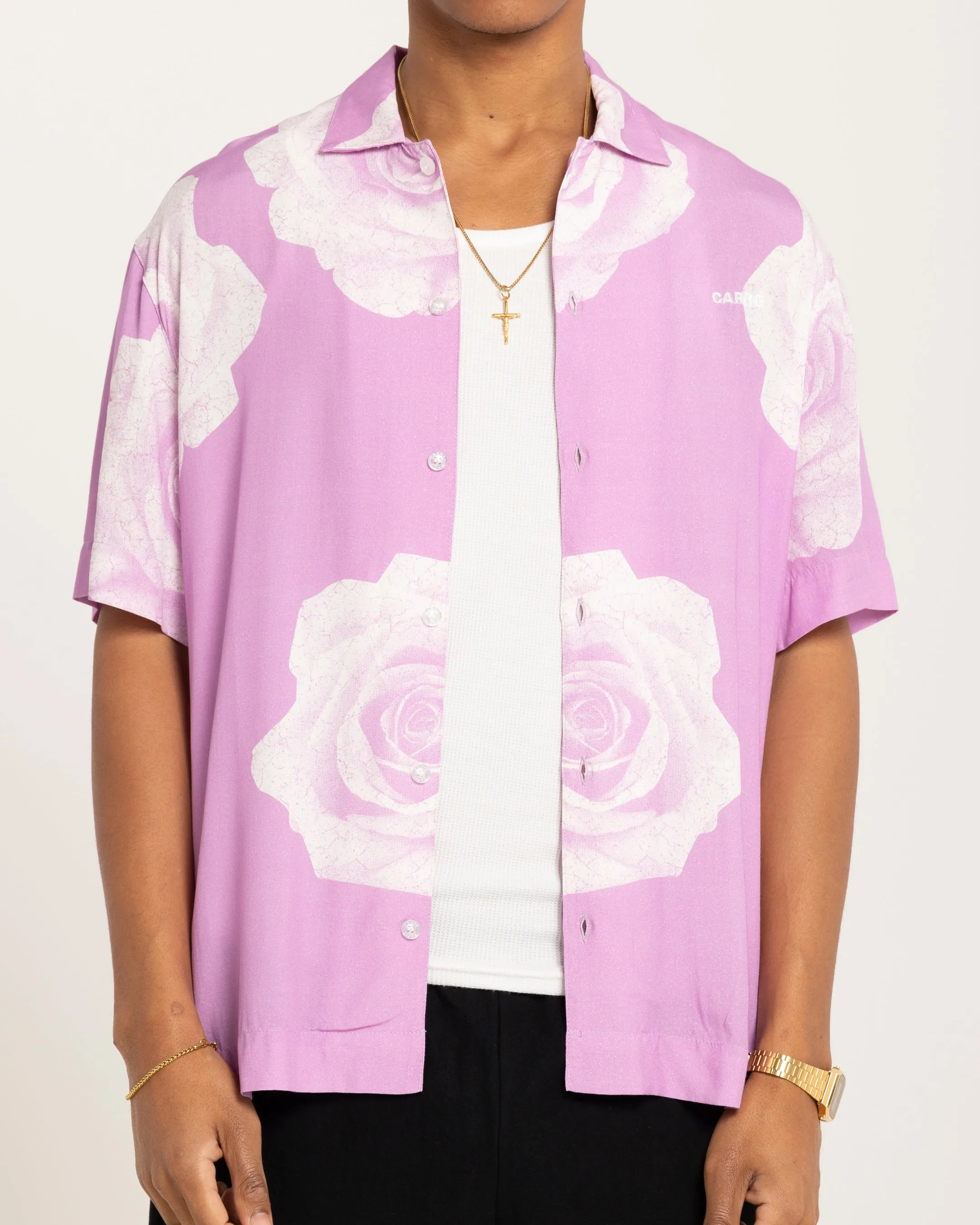 Carré Rose Bunch Button Up Shirt Pastel Purple sold by Culture Kings product image thumbnail 3