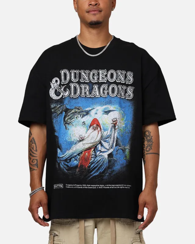 Rats Get Fat X Dungeons And Dragons Wizard Heavyweight Vintage T-Shirt Black sold by Culture Kings