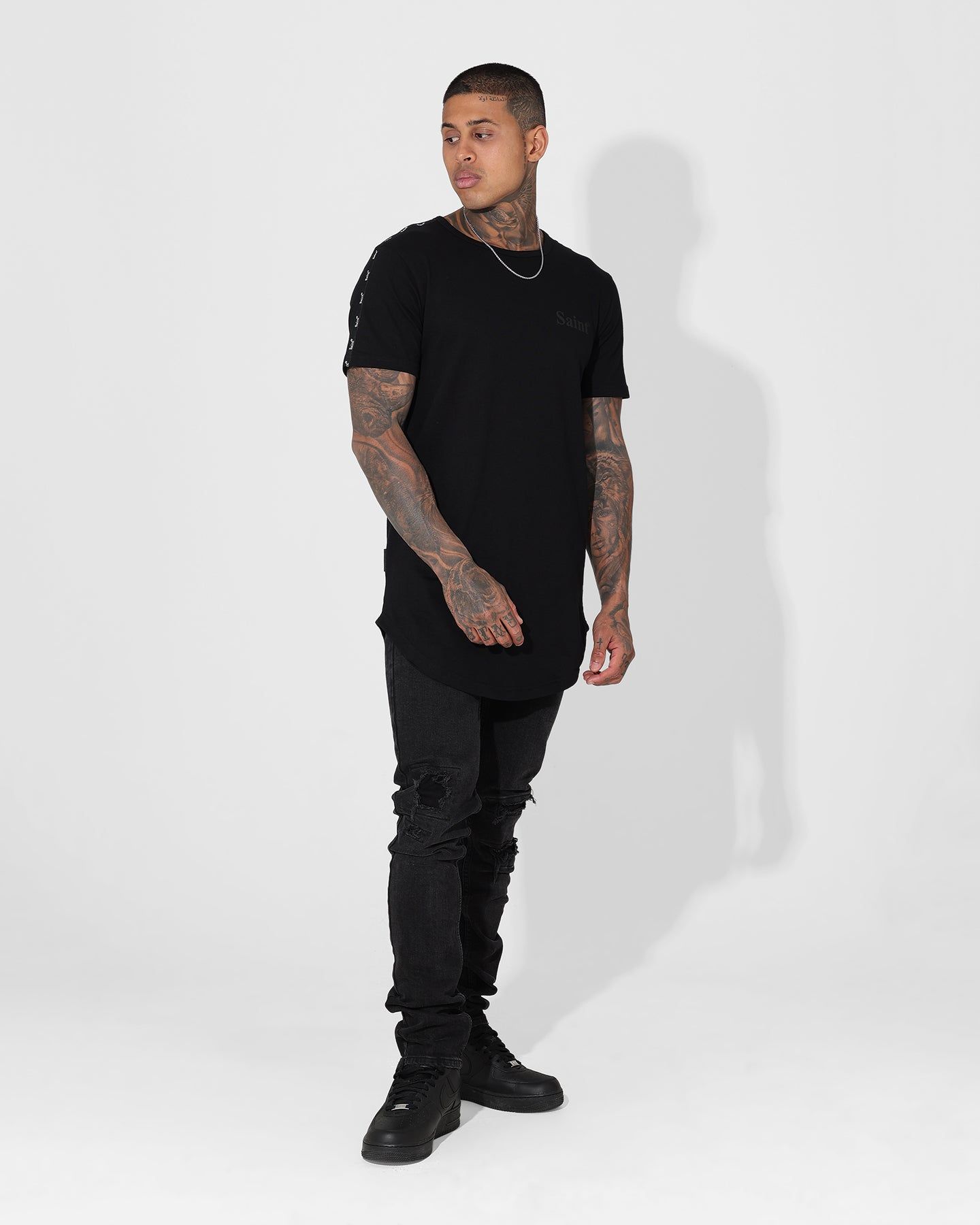 Saint Morta Numeraire Sport El Duplo T-Shirt Black/Black sold by Culture Kings product image thumbnail 2