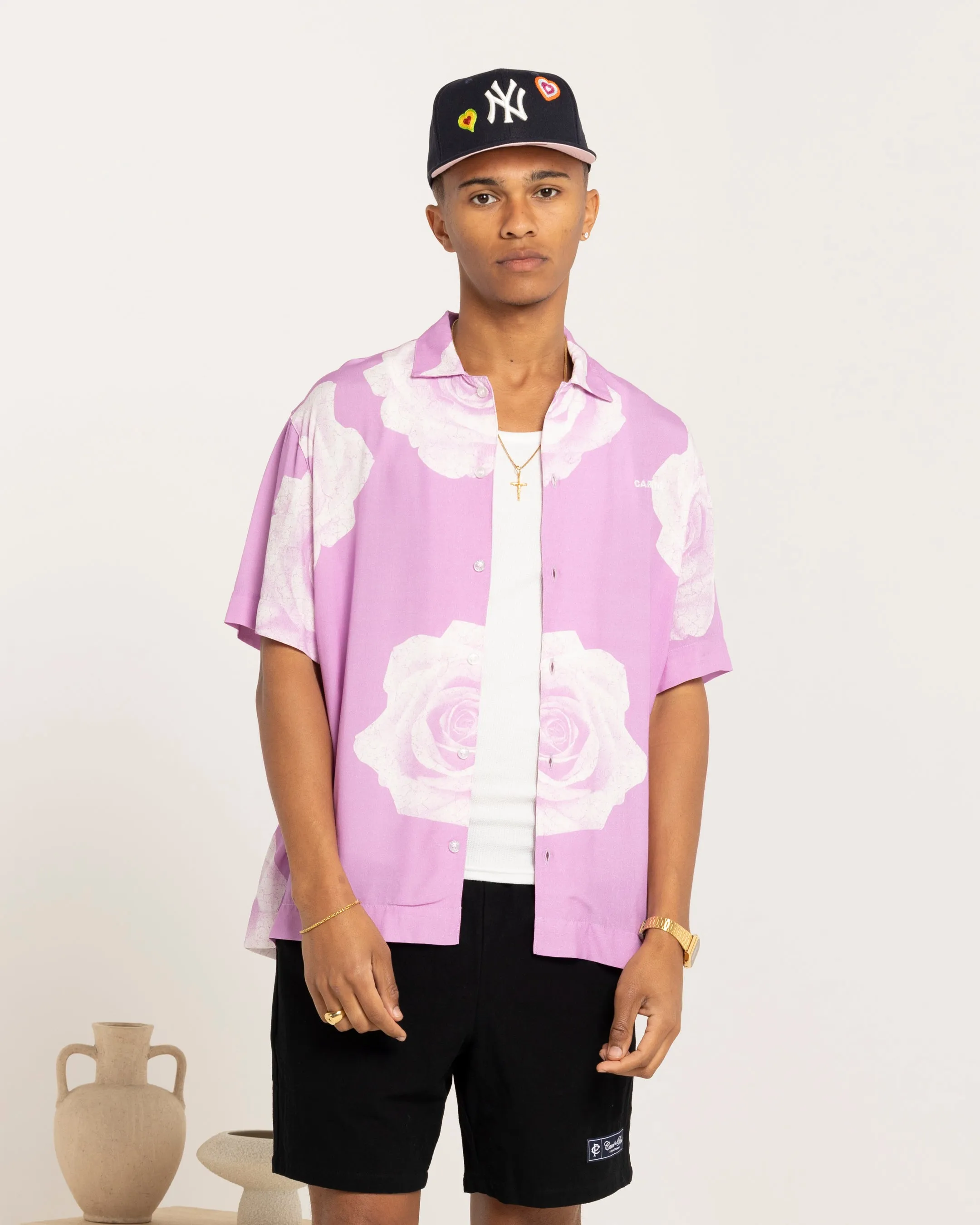 Carré Rose Bunch Button Up Shirt Pastel Purple sold by Culture Kings