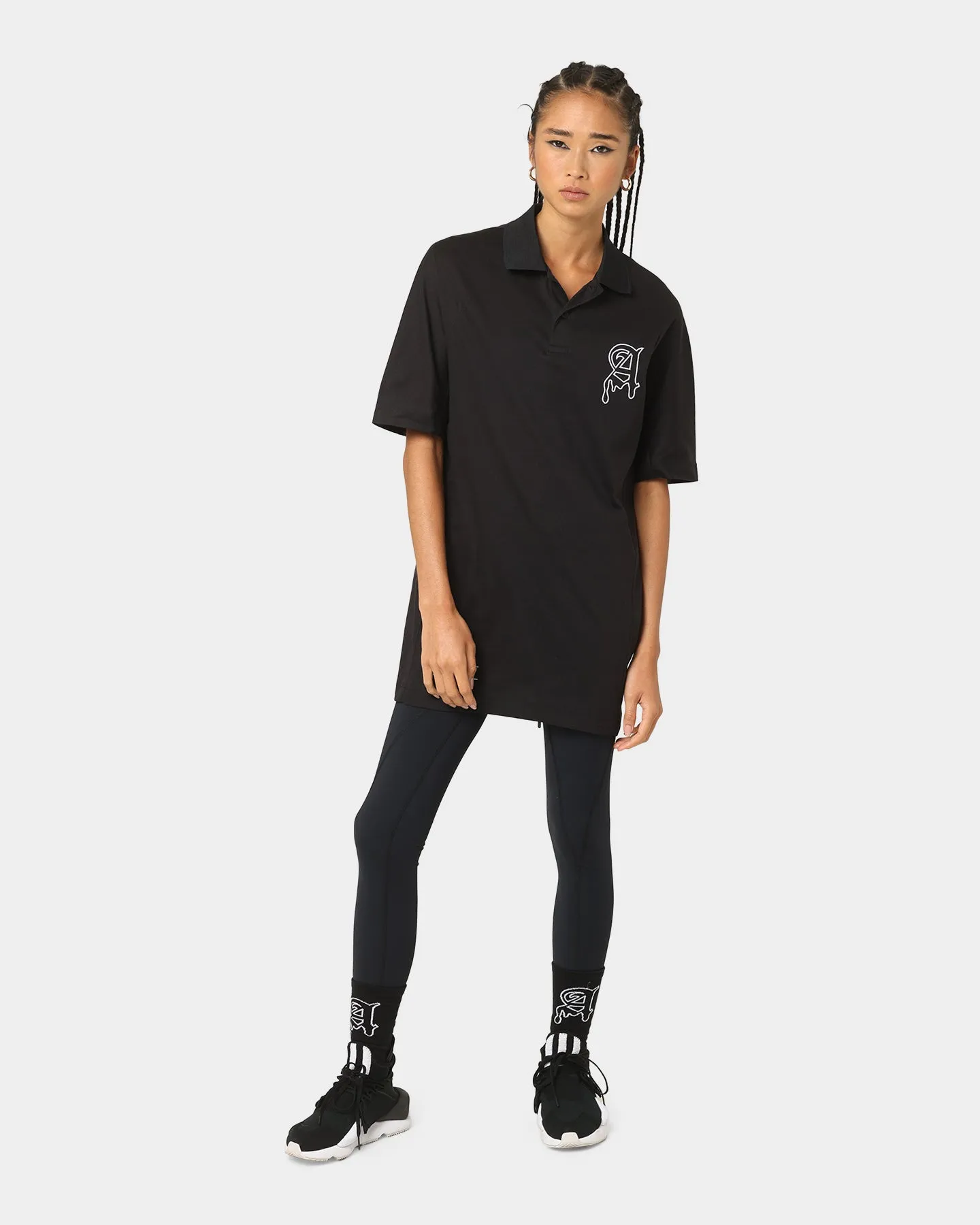 The Anti Order Military Oversized Polo Shirt Black/White sold by Culture Kings product image thumbnail 2