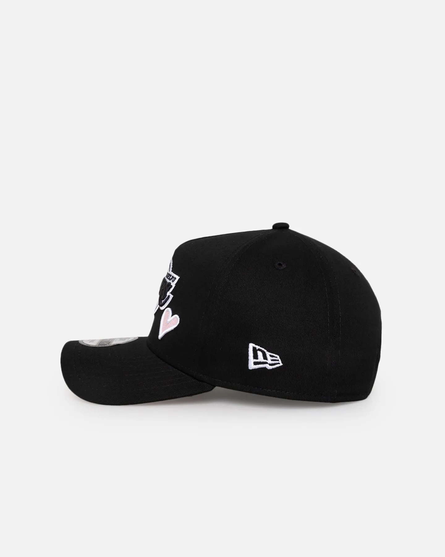 New Era Los Angeles Lakers 'Pink Satin Hearts' 9FORTY A-Frame Snapback Black/White sold by Culture Kings product image thumbnail 4