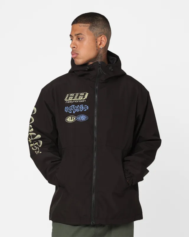 Helly Hansen X Even Suseg Play Oversized Rain Jacket 990 Black sold by Culture Kings