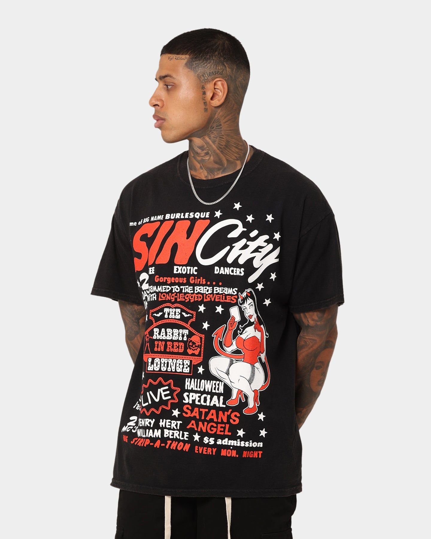 Goat Crew Sin City Vintage T-Shirt Black Wash sold by Culture Kings product image thumbnail 6