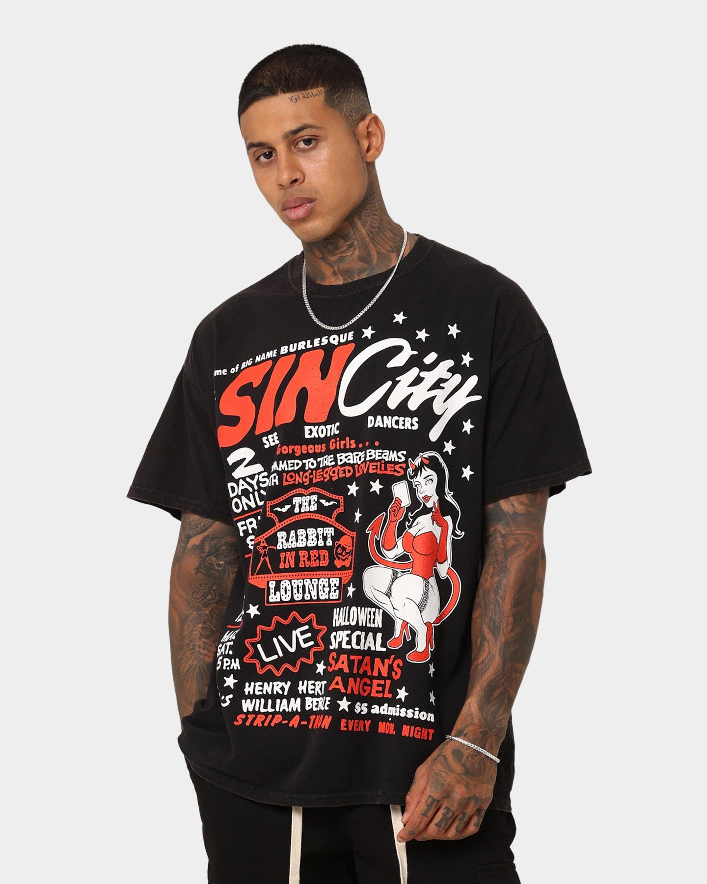Goat Crew Sin City Vintage T-Shirt Black Wash sold by Culture Kings