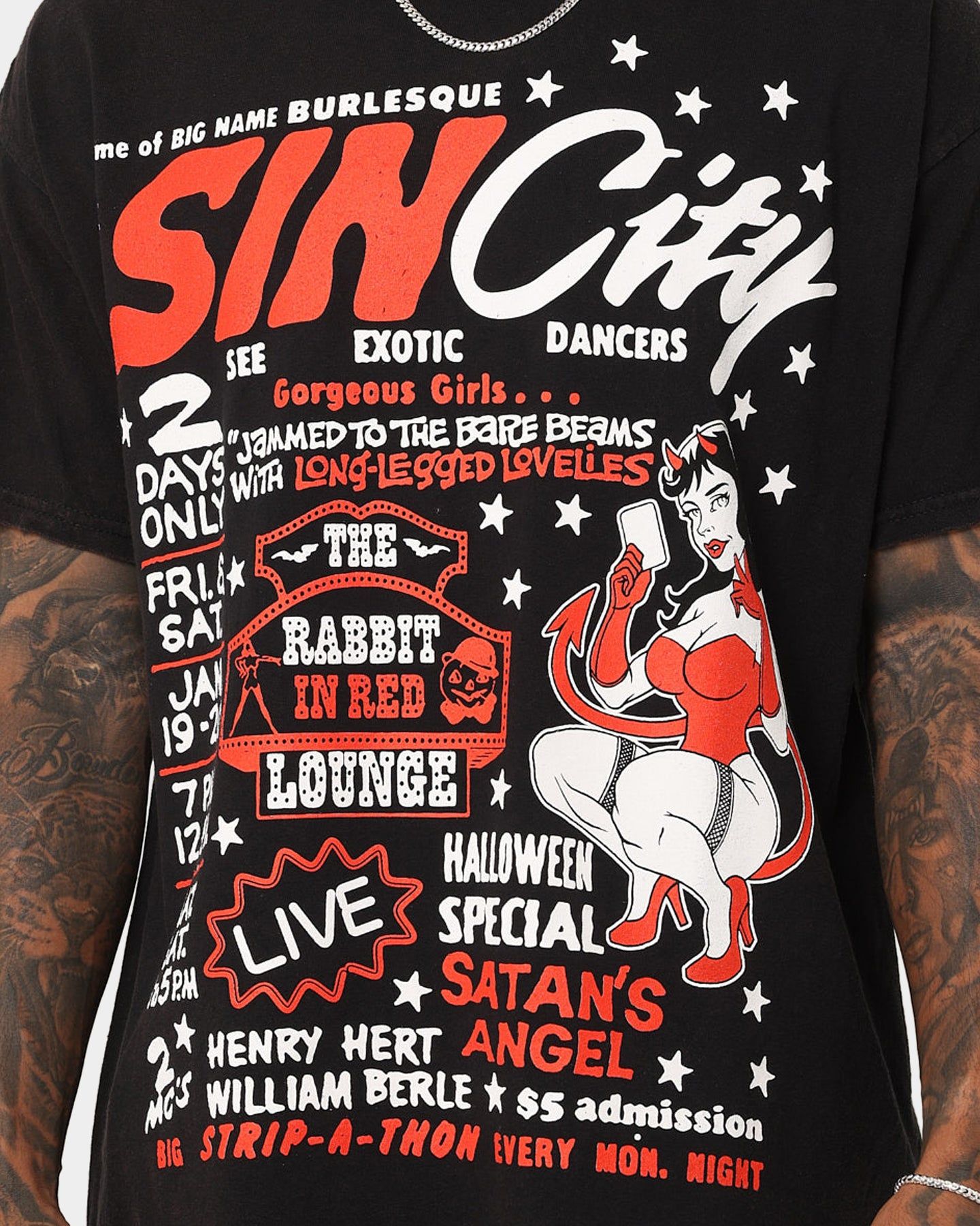 Goat Crew Sin City Vintage T-Shirt Black Wash sold by Culture Kings product image thumbnail 3