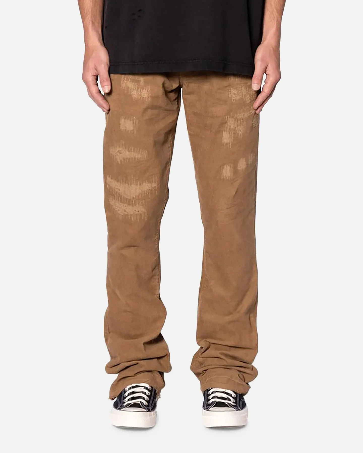 MNML B682 Flare Corduroy Repair Pants Brown sold by Culture Kings