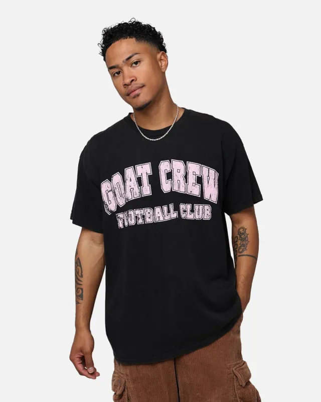 Goat Crew Football Club 10 T-Shirt Black Wash sold by Culture Kings
