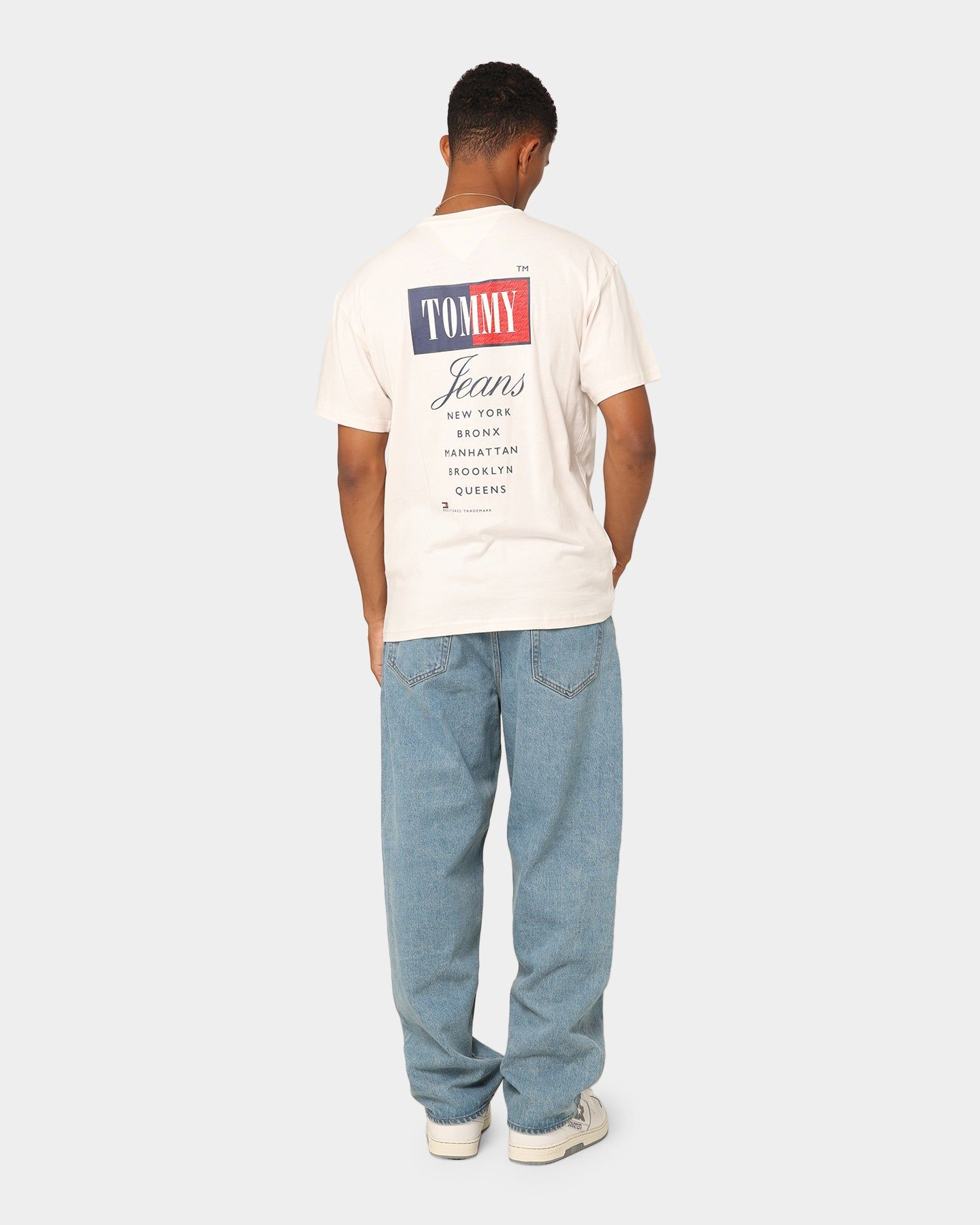 Tommy Jeans TJM Relaxed Timeless Tommy T-Shirt Ancient White sold by Culture Kings product image thumbnail 3