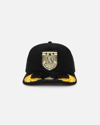 New Era Oakland Athletics 'Military Patch' Pre-Curved Golfer Snapback Black sold by Culture Kings