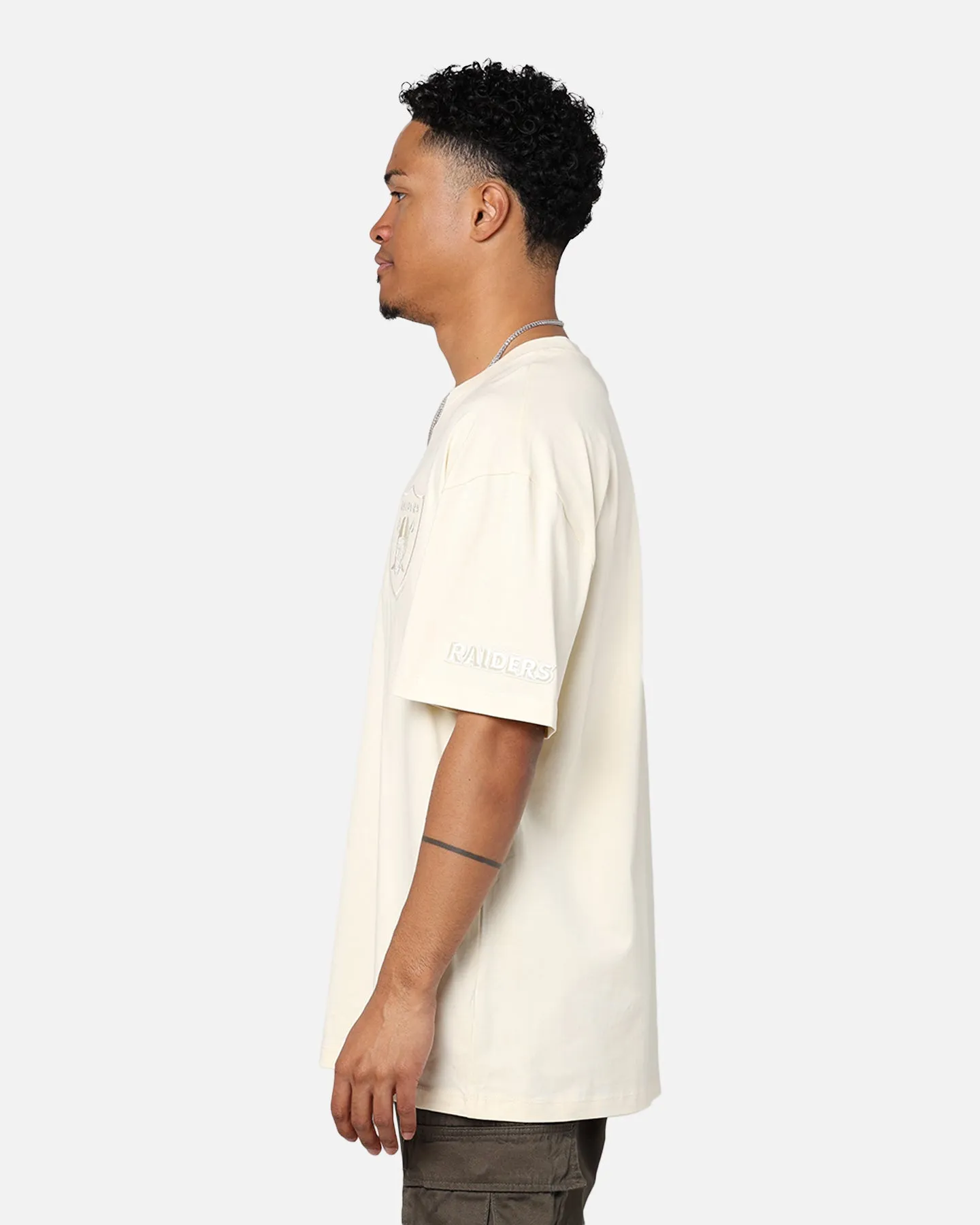 Pro Standard Las Vegas Raiders Drop Shoulder T-Shirt Eggshell sold by Culture Kings product image thumbnail 5