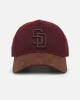47 Brand San Diego Padres 'Cherry Pie' Offside DT Snapback Dark Maroon sold by Culture Kings