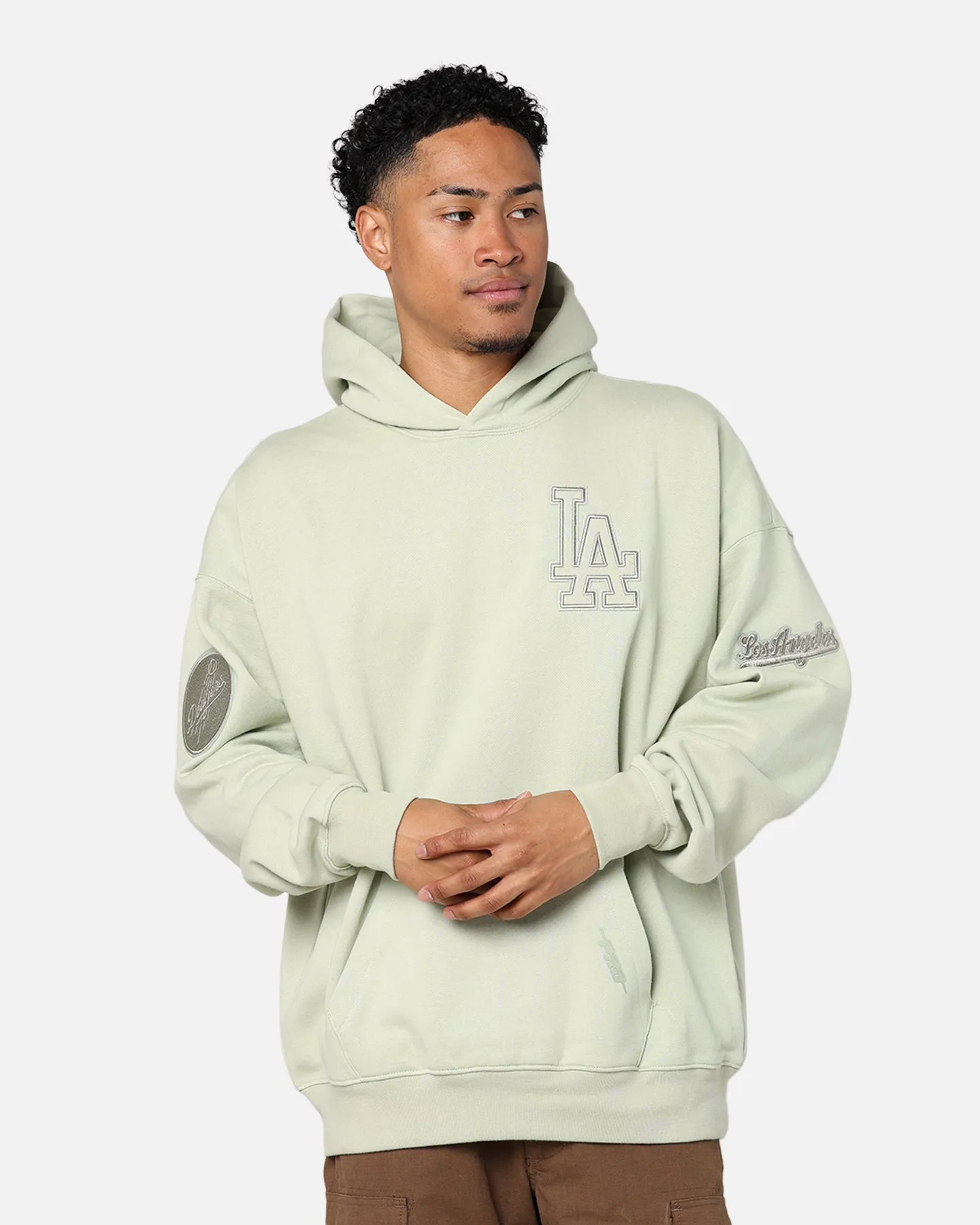 Pro Standard Los Angeles Dodgers Drop Shoulder Hoodie Moss sold by Culture Kings