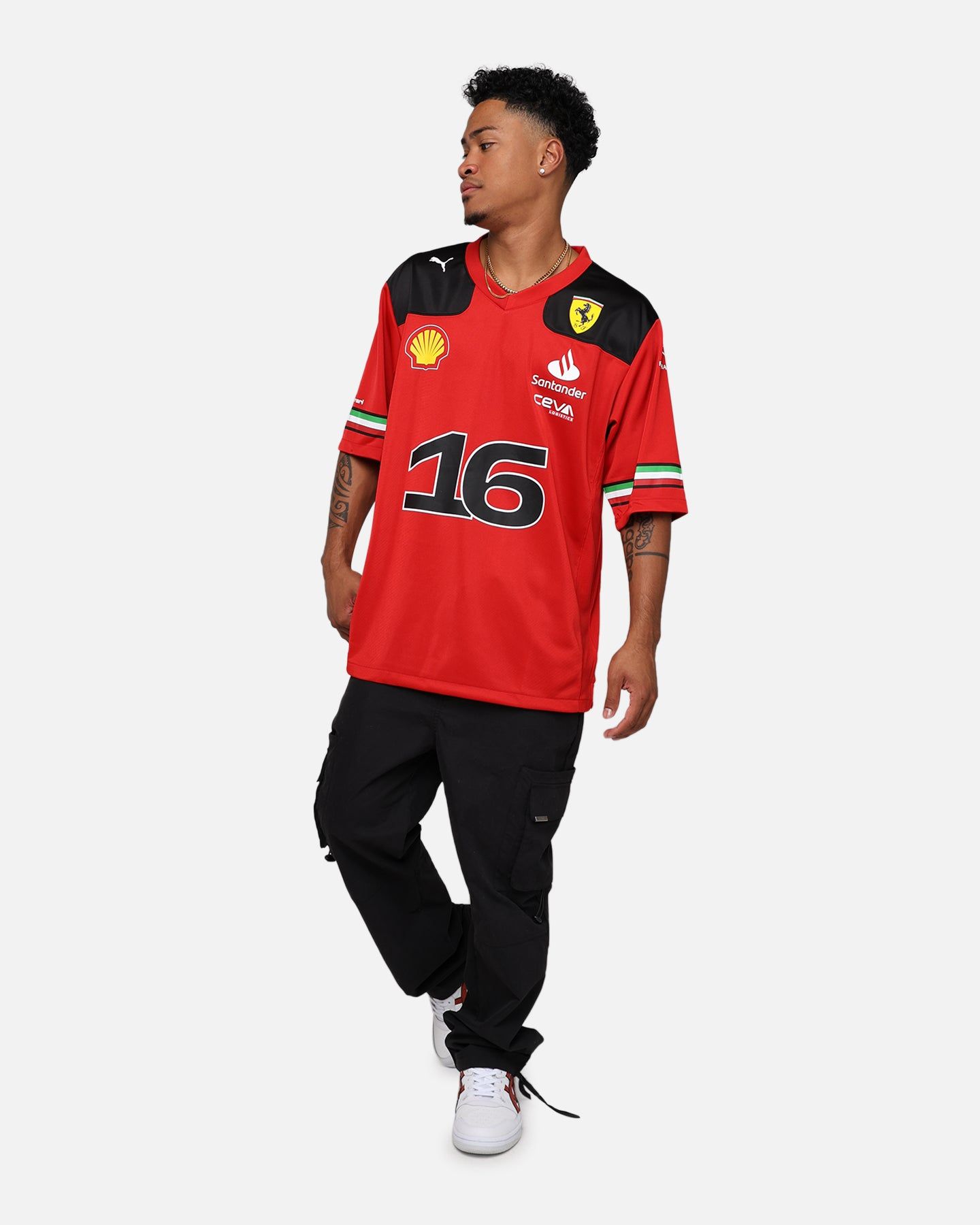 Puma X Scuderia Ferrari Charles Leclerc American Football Jersey Rosso Corsa sold by Culture Kings product image thumbnail 3