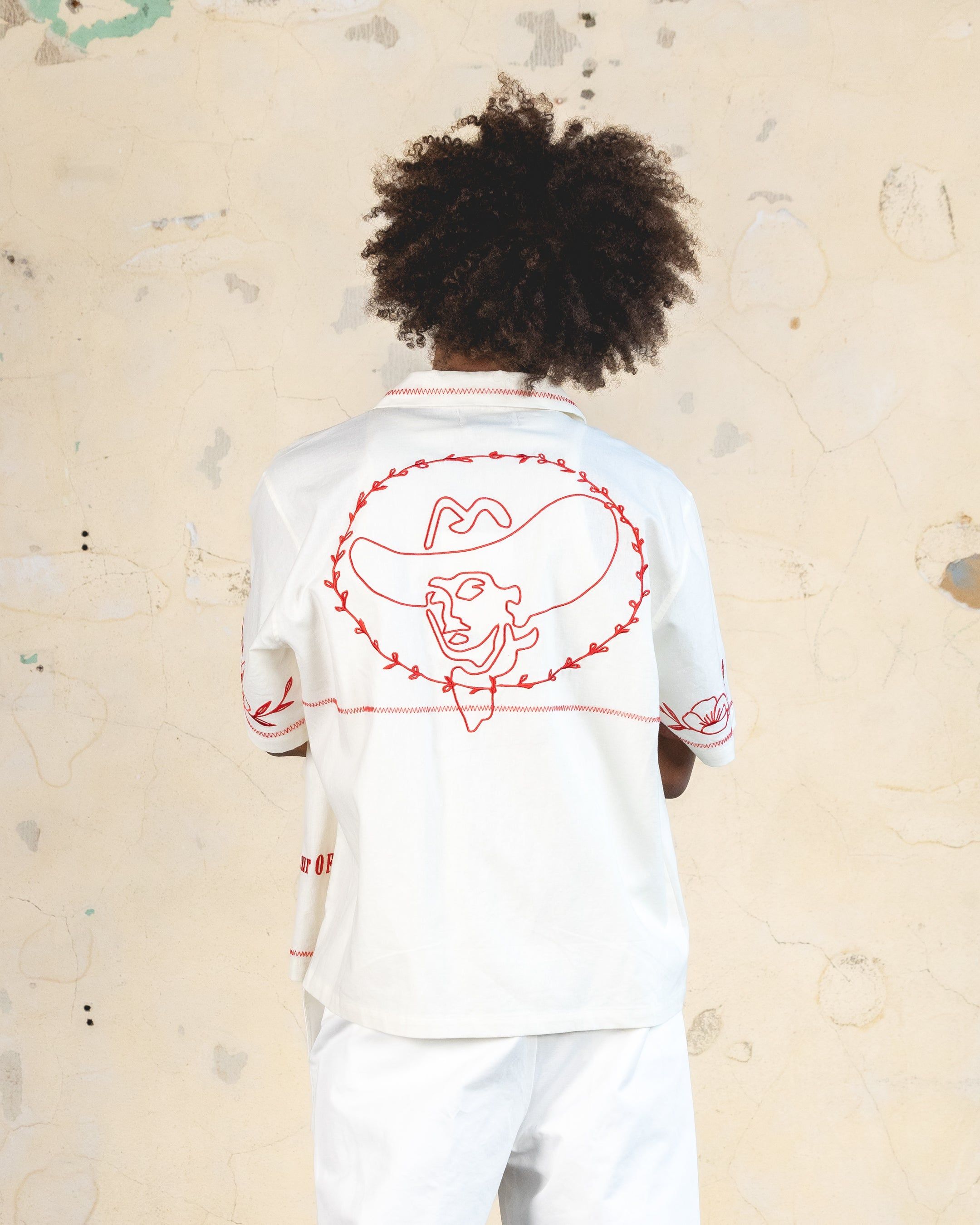 404 Frontier Embroidered Button Up Shirt Off White sold by Culture Kings product image thumbnail 2