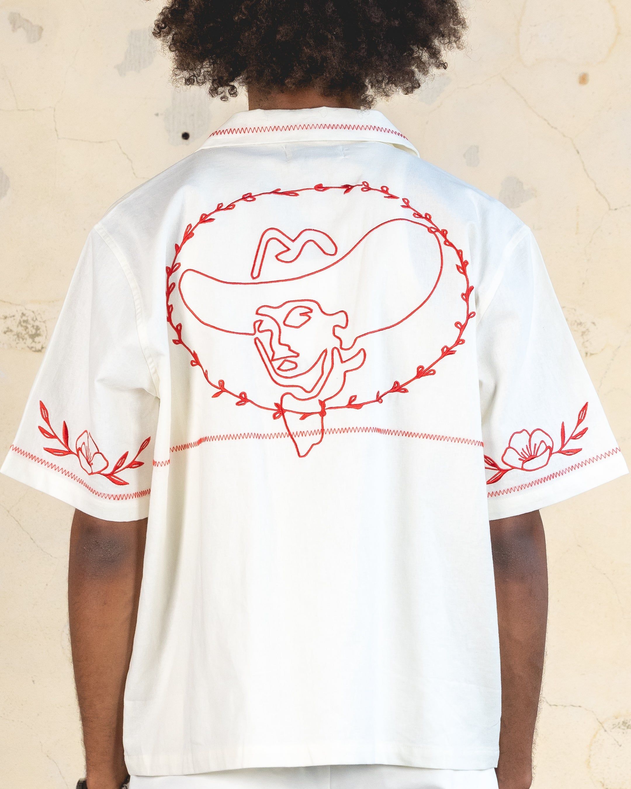 404 Frontier Embroidered Button Up Shirt Off White sold by Culture Kings product image thumbnail 5