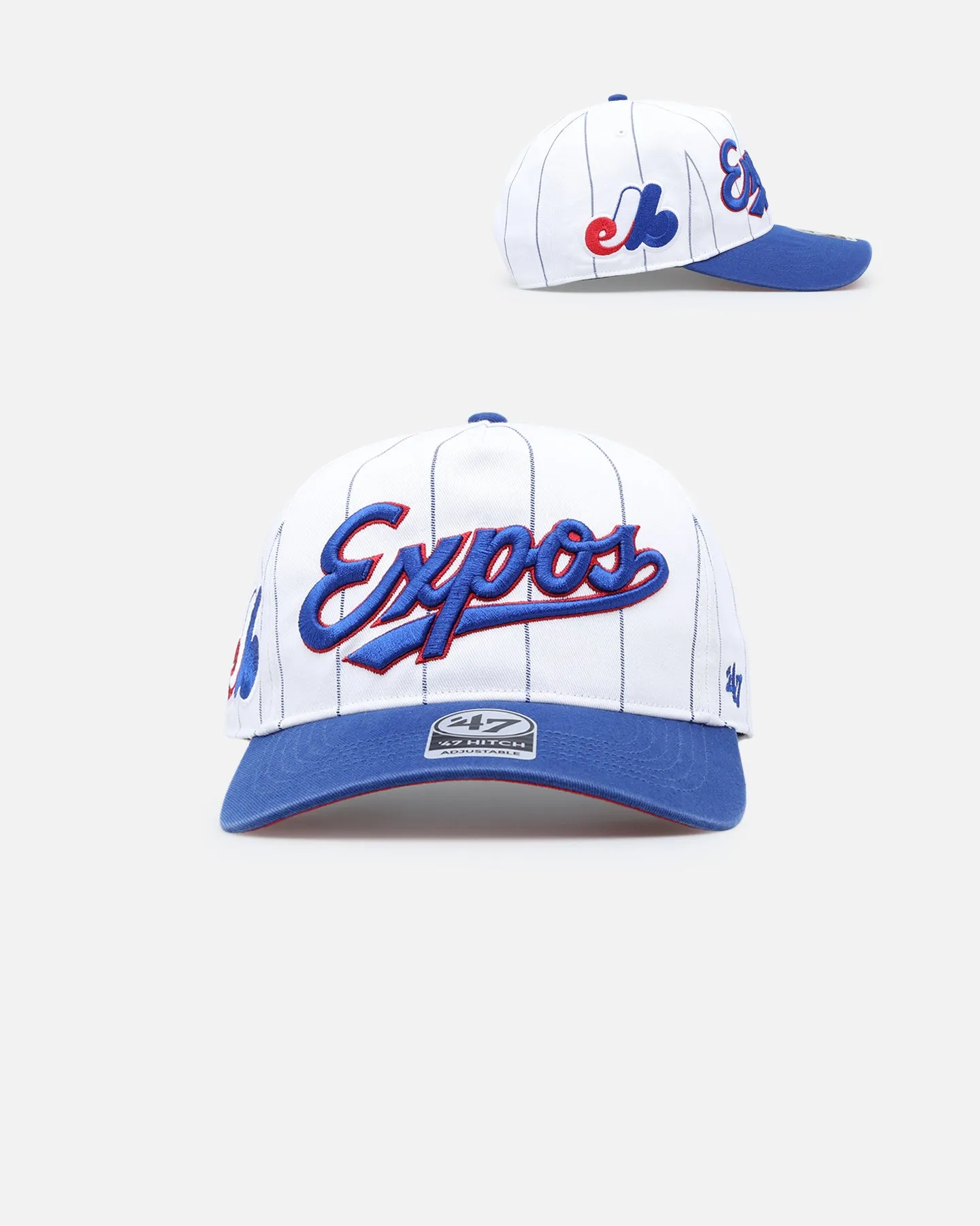 47 Brand Washington Expos 'Double Header Pinstripe' '47 Hitch Snapback White sold by Culture Kings