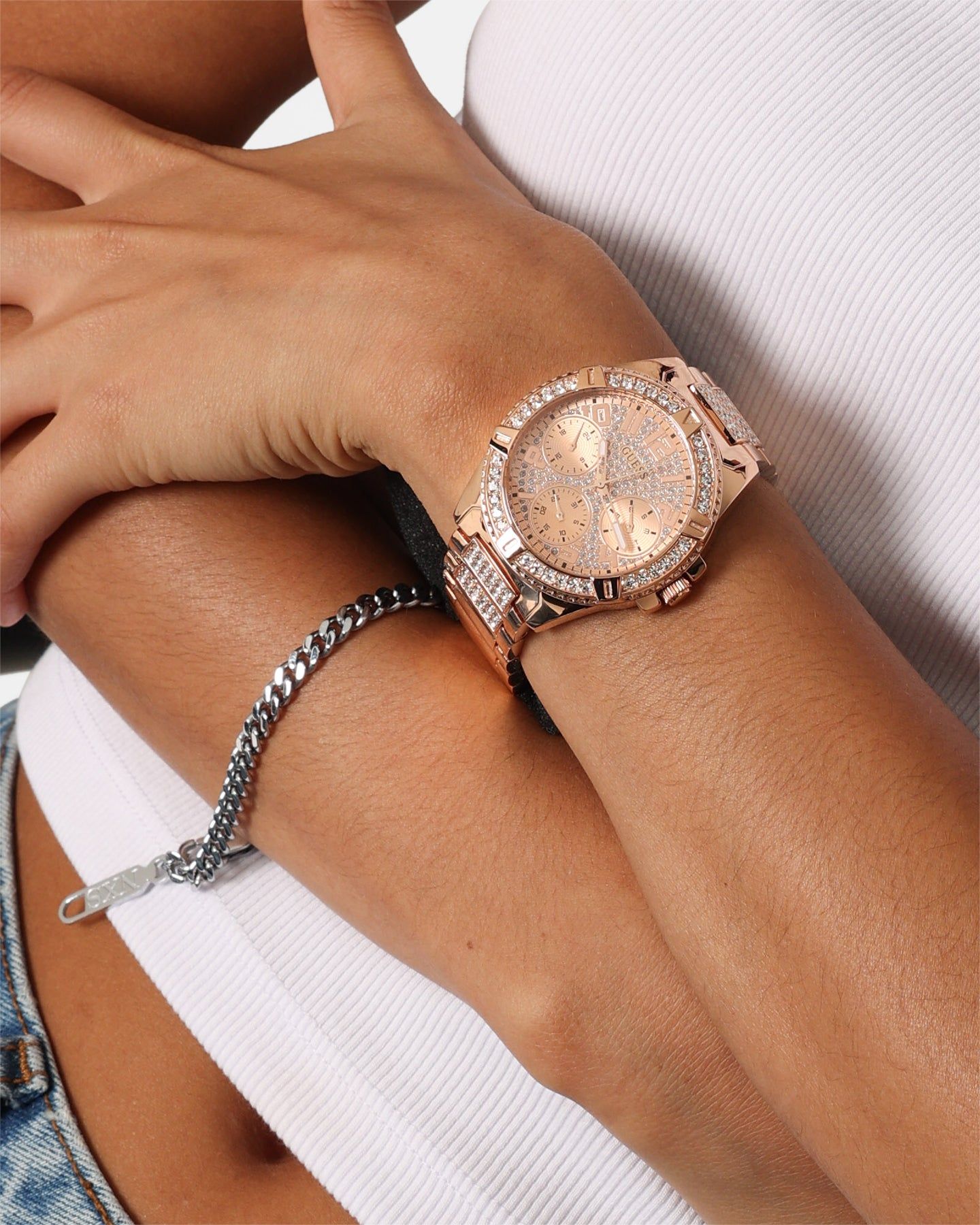 Guess Mainline Women's Lady Frontier Watch Rose Gold sold by Culture Kings product image thumbnail 3