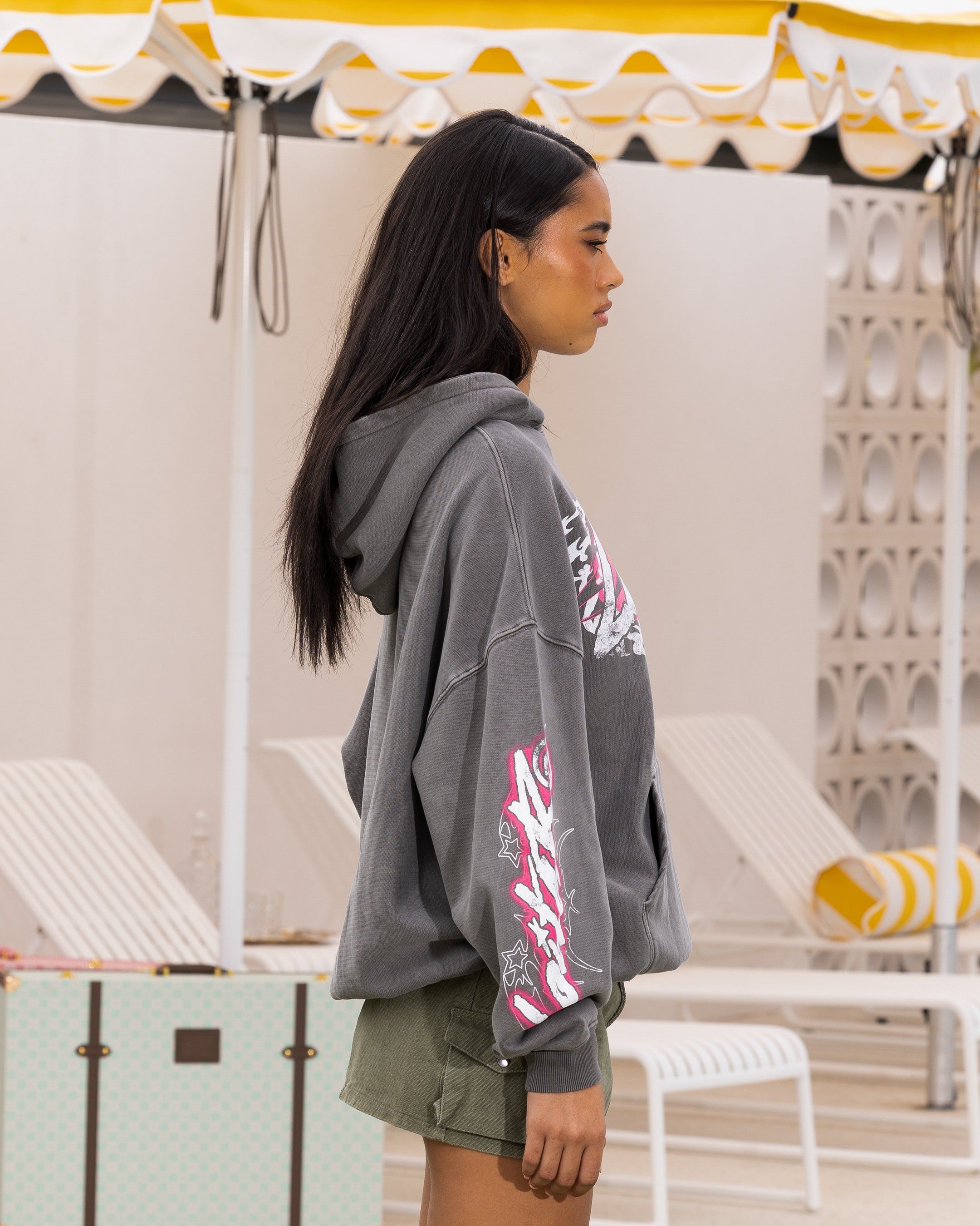 Loiter Wave Break Vintage Hoodie Charcoal sold by Culture Kings product image thumbnail 5