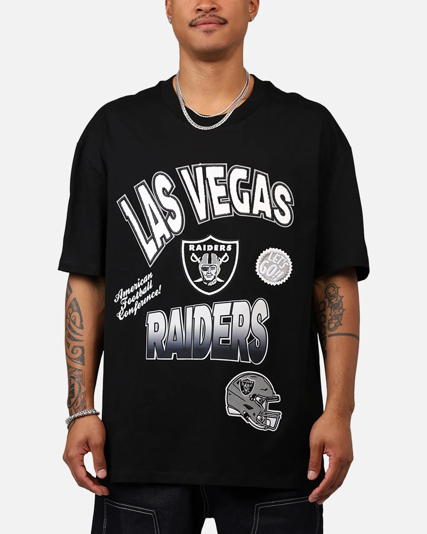 Pro Standard Las Vegas Raiders Turn It Up T-Shirt Black sold by Culture Kings