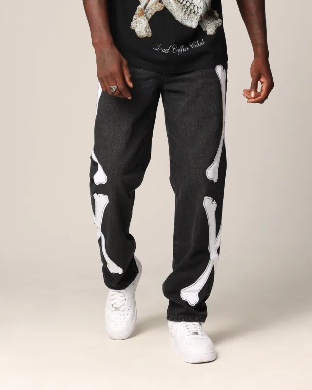 Saint Morta Bxnes Psykhe Jeans Black Shadow sold by Culture Kings