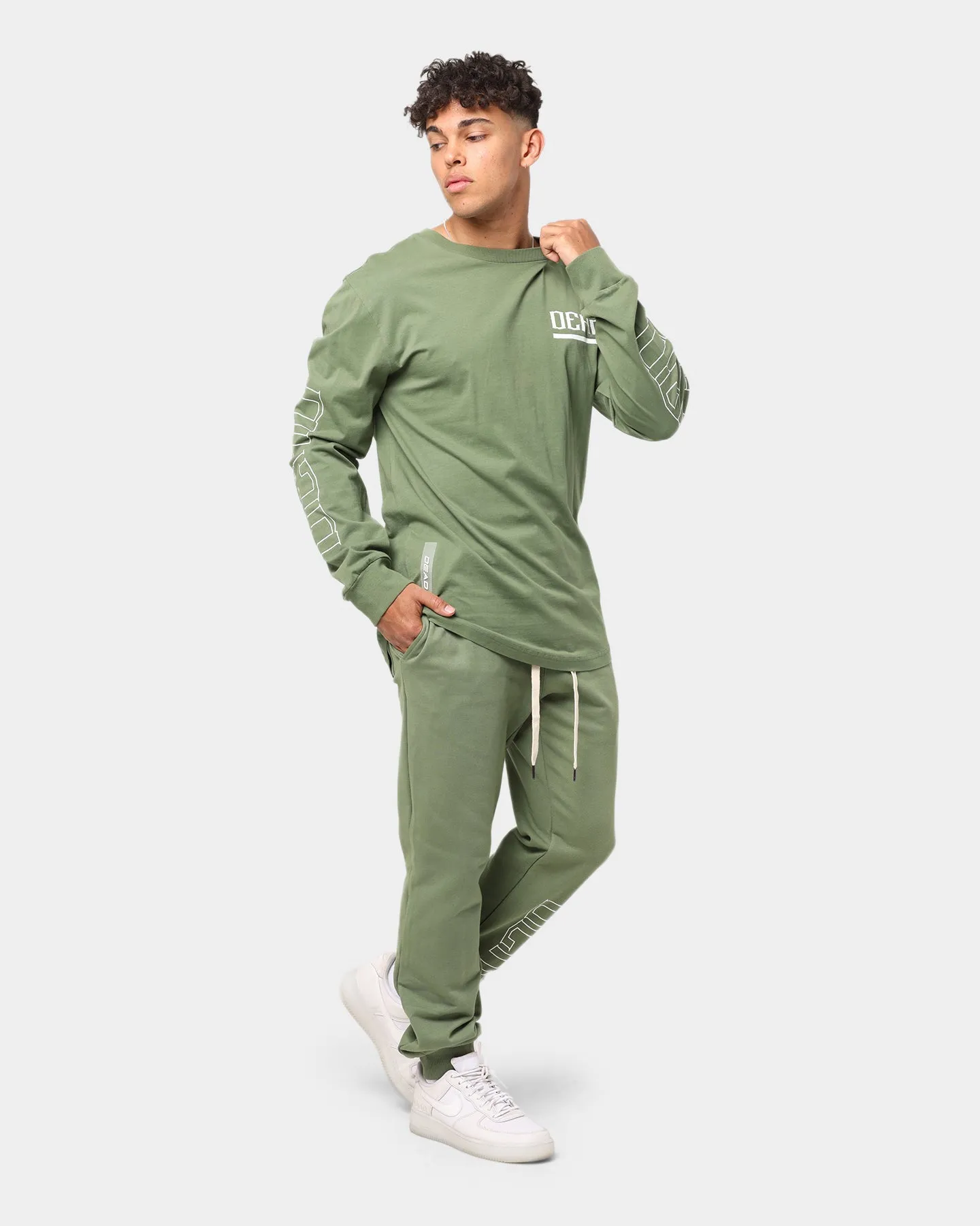 Dead Studios Rival Long Sleeve T-Shirt Olive Green sold by Culture Kings product image thumbnail 2